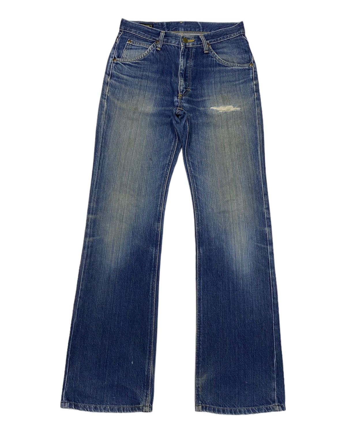 Beauty Beast × If Six Was Nine × Lee 🔥VINTAGE LEE RIDERS FLARE DISTRESS DENIM JEANS Size US 29 - 1 Thumbnail