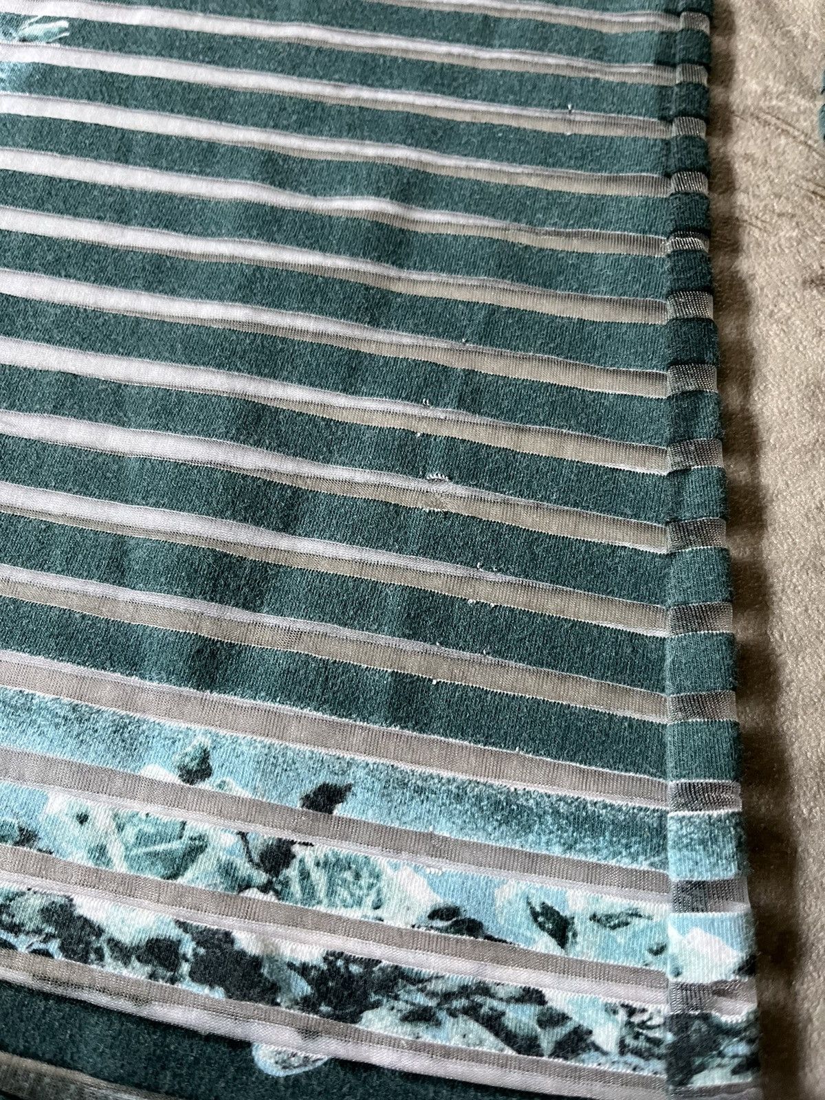 Jean Paul Gaultier Vintage Jean Paul Gaultier Aqua mesh top striped rare Size M / US 6-8 / IT 42-44 - 9 Thumbnail
