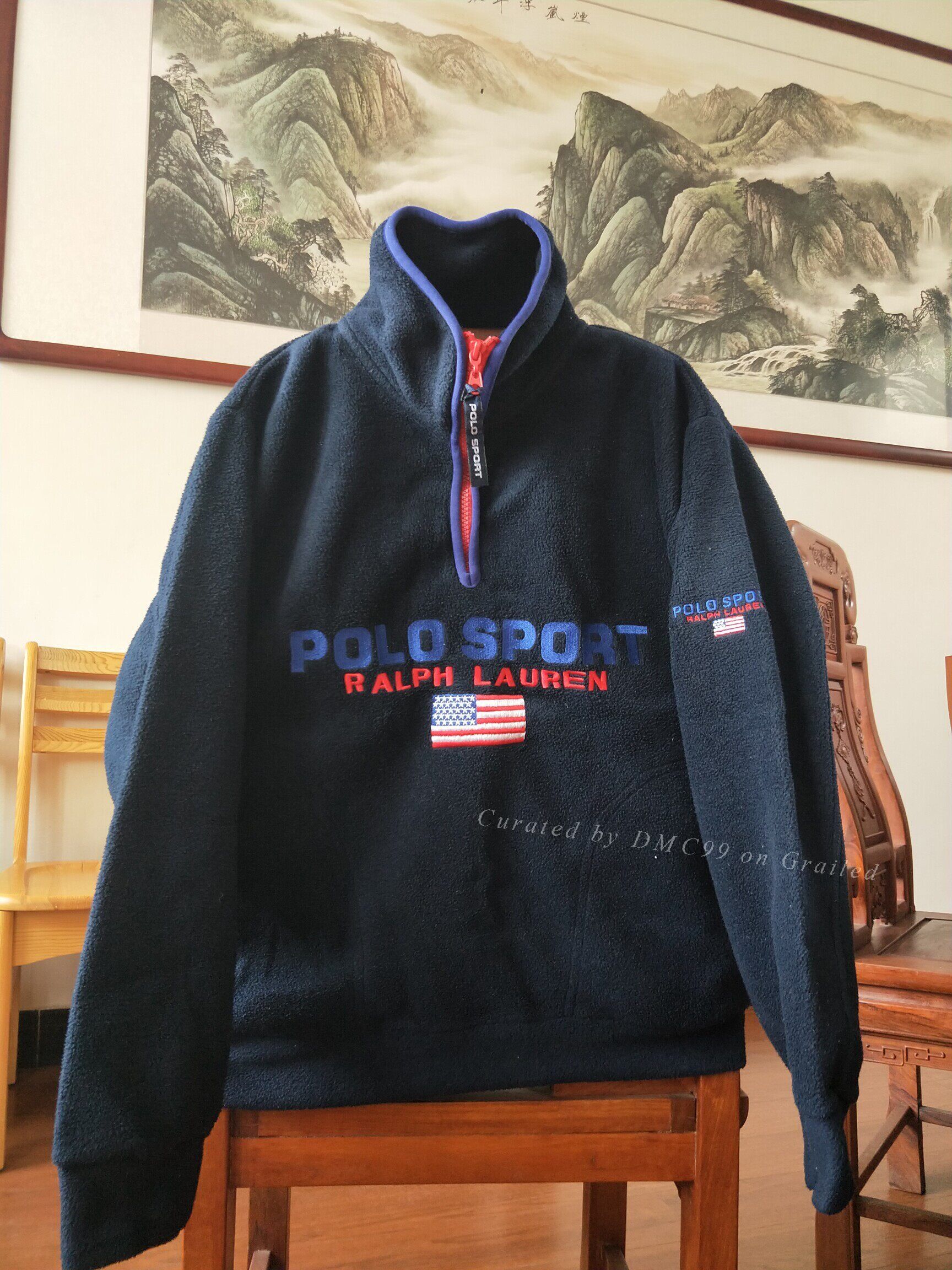 Ralph Lauren Sport Vintage Polo Sport Half-Zip Fleece Jacket Size US M / EU 48-50 / 2 - 1 Thumbnail