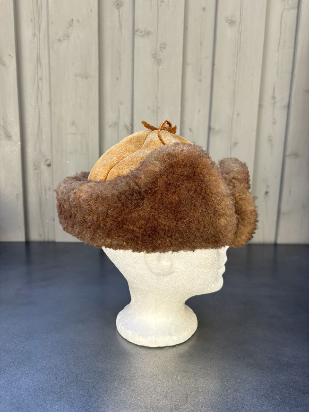 Vintage Vintage Shearling Trapper Sheepskin Ushanka Aviator Hunting Size ONE SIZE - 10 Thumbnail