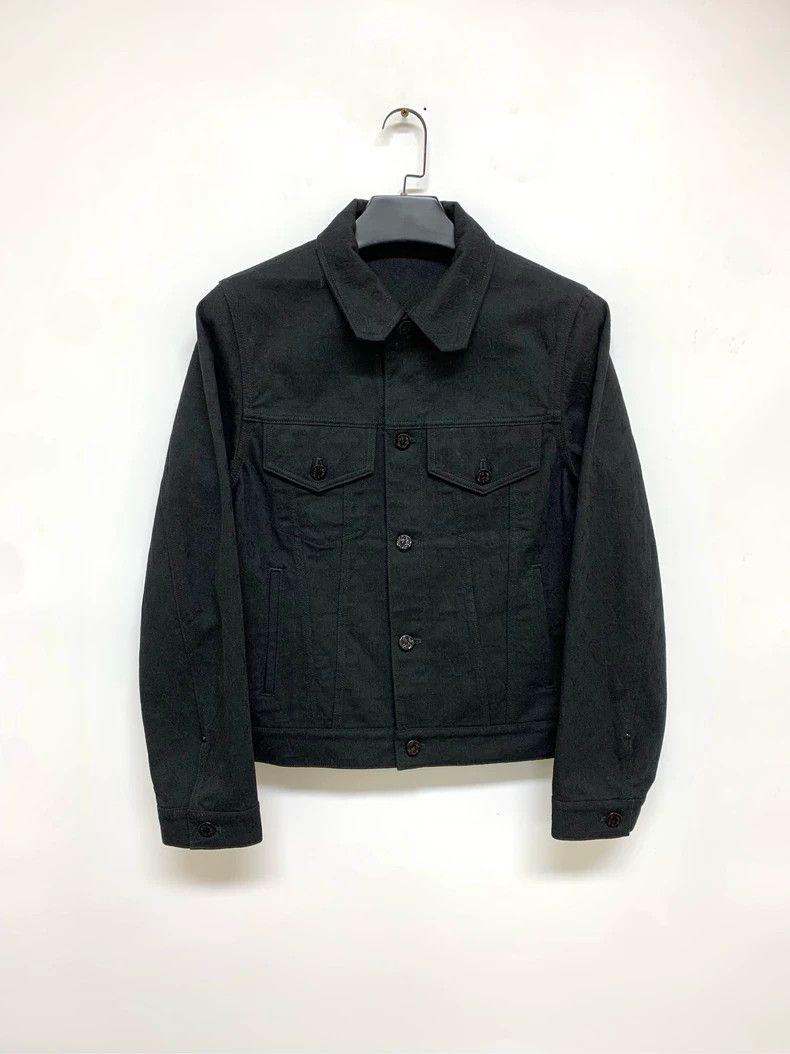 Louis Vuitton LOUIS VUITTON Black denim jacket with full dark stripes jac Size US S / EU 44-46 / 1 - 1 Thumbnail