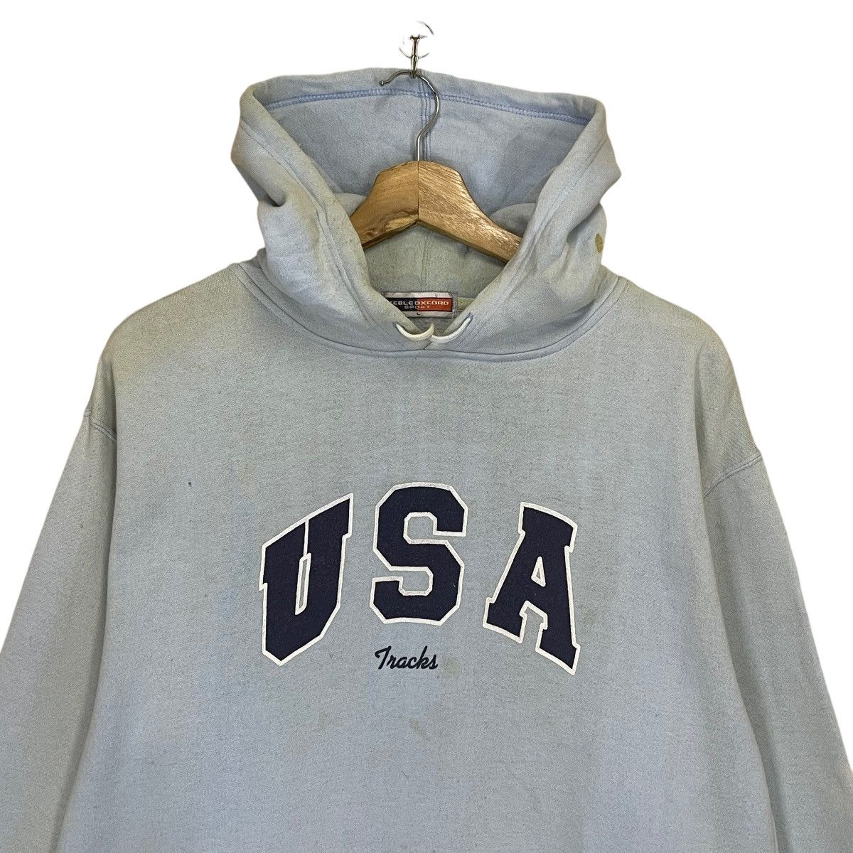 Japanese Brand USA Embroidered Logo Pullover Hoodies Size US M / EU 48-50 / 2 - 4 Thumbnail