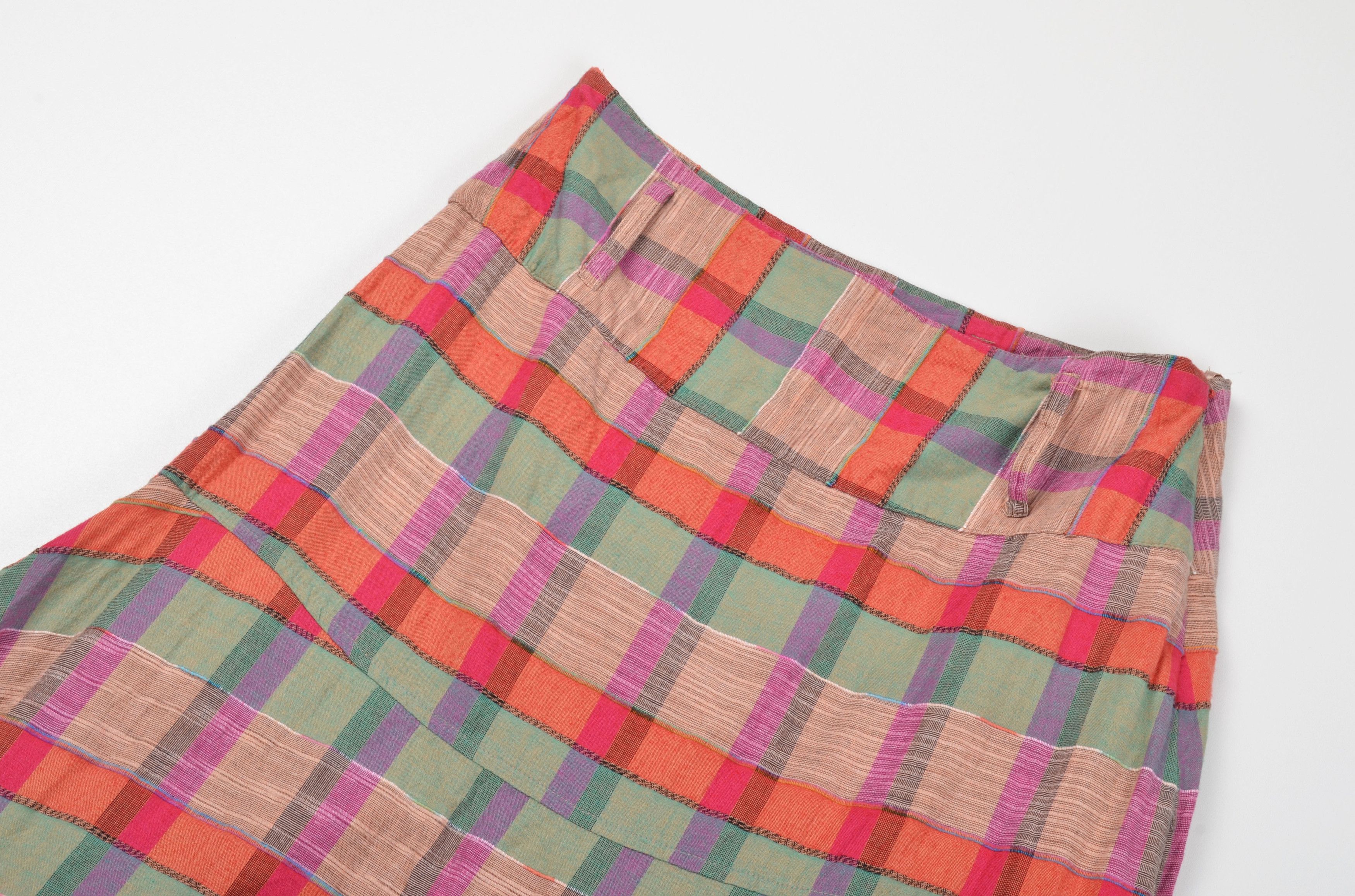 Vintage Vintage Per Una Y2K Boho Plaid Midi Skirt Size 26" / US 2 / IT 38 - 5 Thumbnail