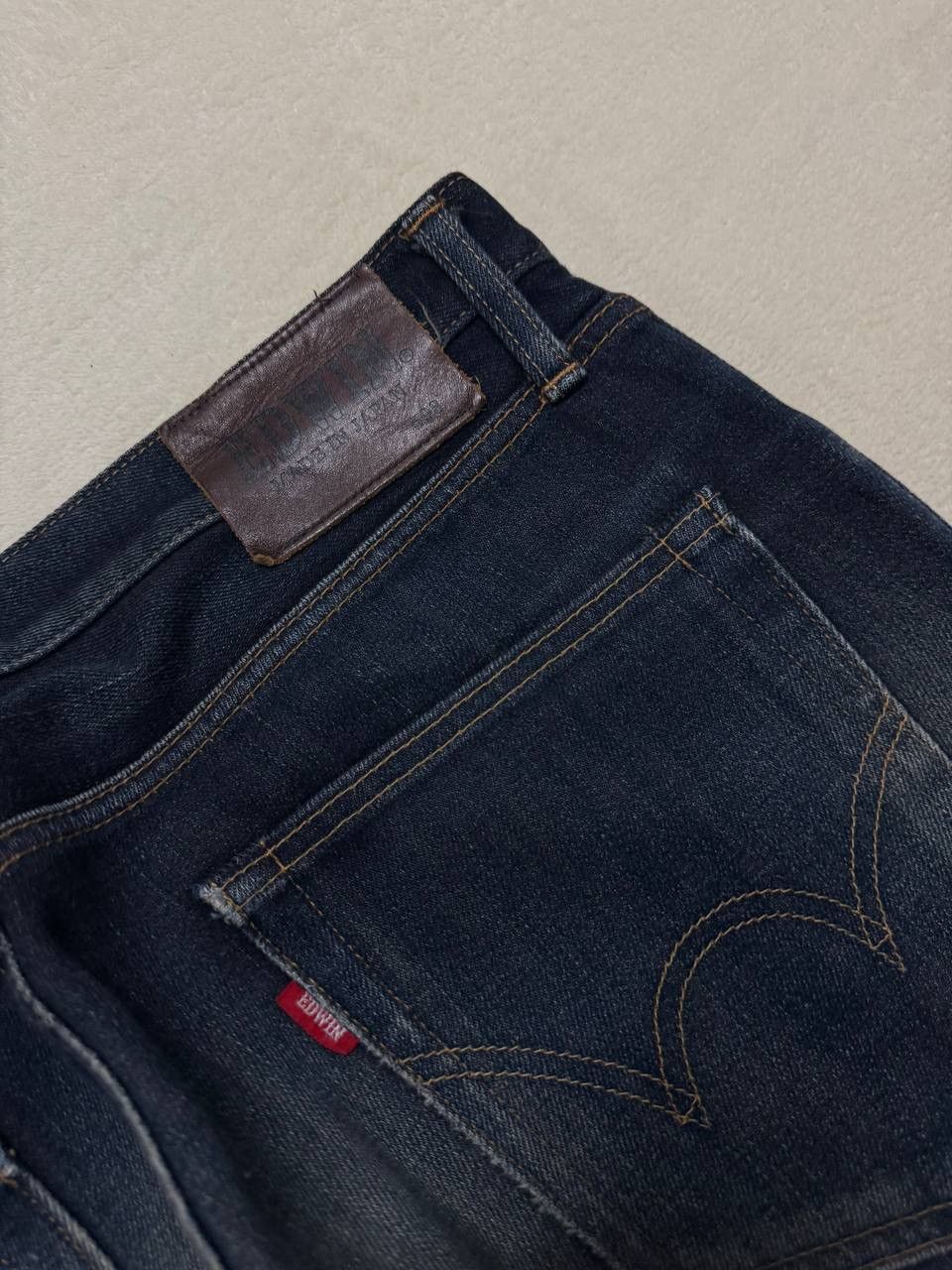 Edwin INSANE Edwin Rusty Mudwash Distress Dark Jean Made In Japan Size US 35 - 19 Thumbnail