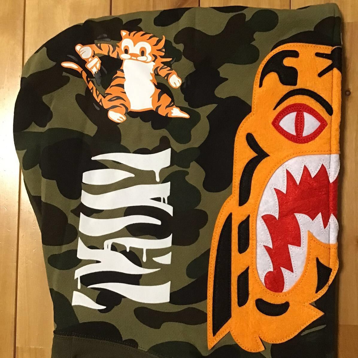 Bape BAPE Tiger full zip hoodie olive × 1st camo green APE Size US L / EU 52-54 / 3 - 4 Thumbnail