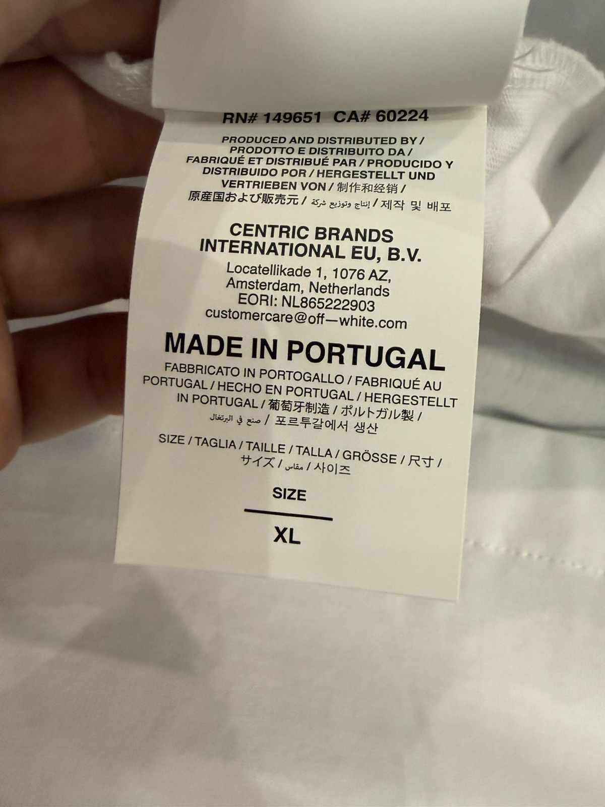Off-White Size XL - Off-White Spray Arrow T-Shirt White Size US XL / EU 56 / 4 - 12 Thumbnail