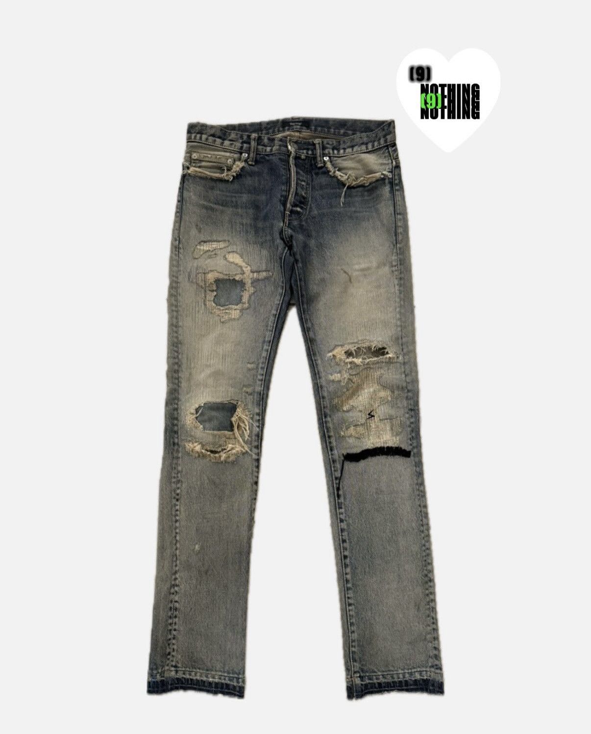 Undercover Undercover SS10 68 Silver Yarn Denim | Grailed