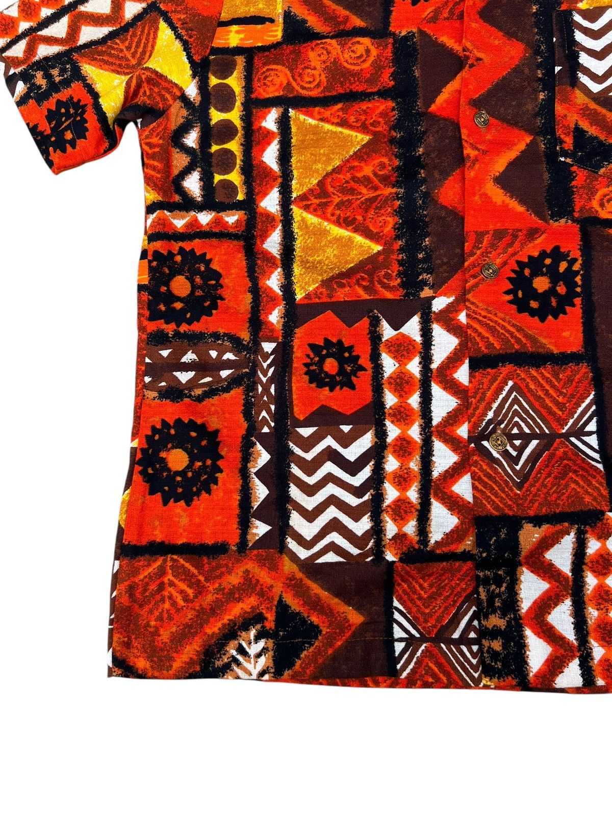 Vintage Vintage 60s 70s Royal Hawaiian Barkcloth Hawaii Shirt Size US M / EU 48-50 / 2 - 6 Thumbnail