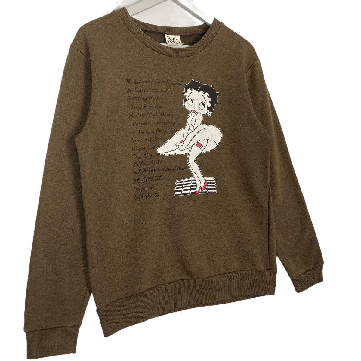 Vintage Vintage Betty Boop Sweatshirt Crewneck Brown Pullover Size S Size S / US 4 / IT 40 - 3 Thumbnail
