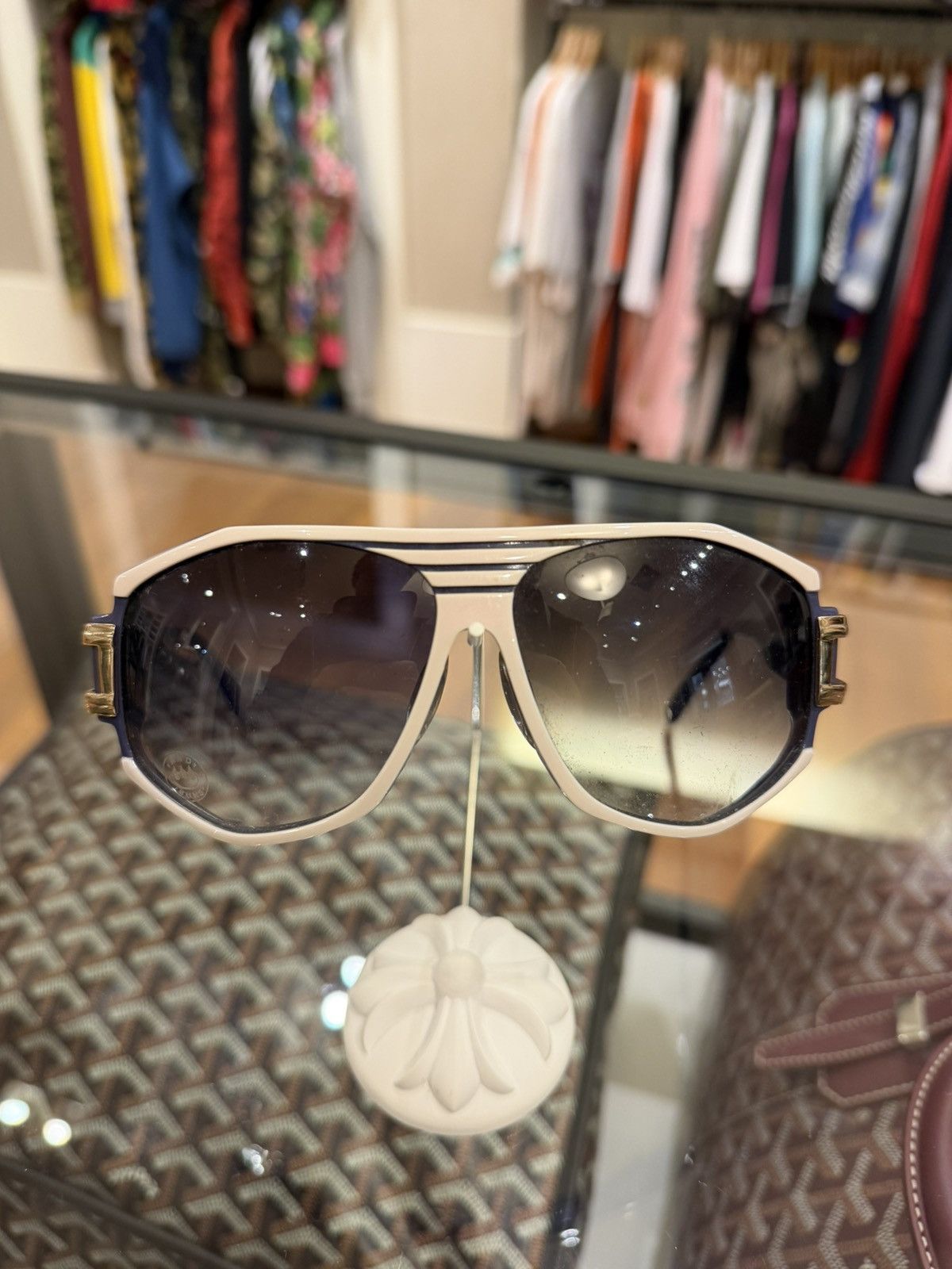 Cazal Cazal Legends 163/3 Sunglasses - Blue/White/Gold Size ONE SIZE - 2 Thumbnail