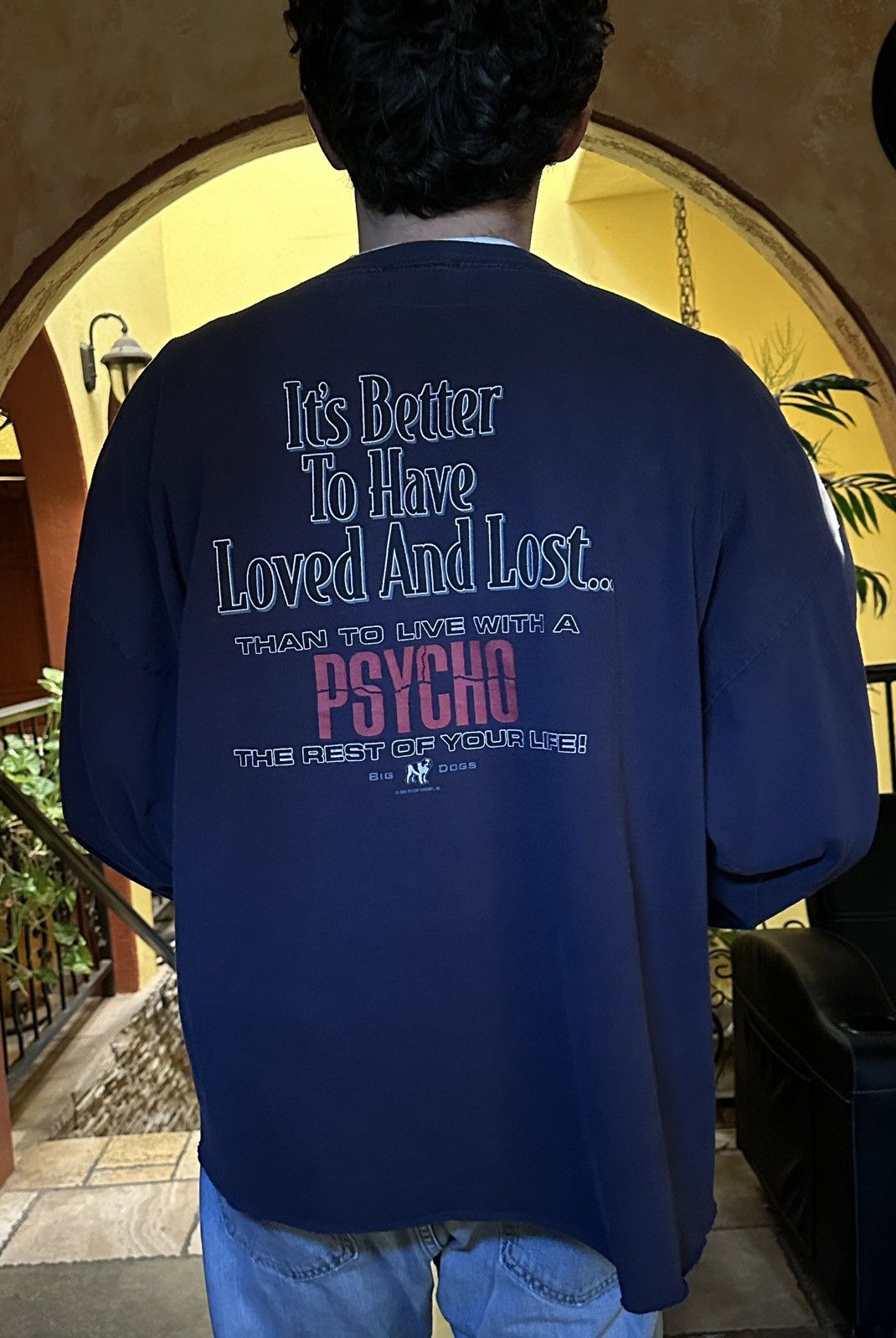 Vintage 🔪 faded vintage Big Dogs Psycho Horror Movie longsleeve tee Size US XL / EU 56 / 4 - 10 Thumbnail