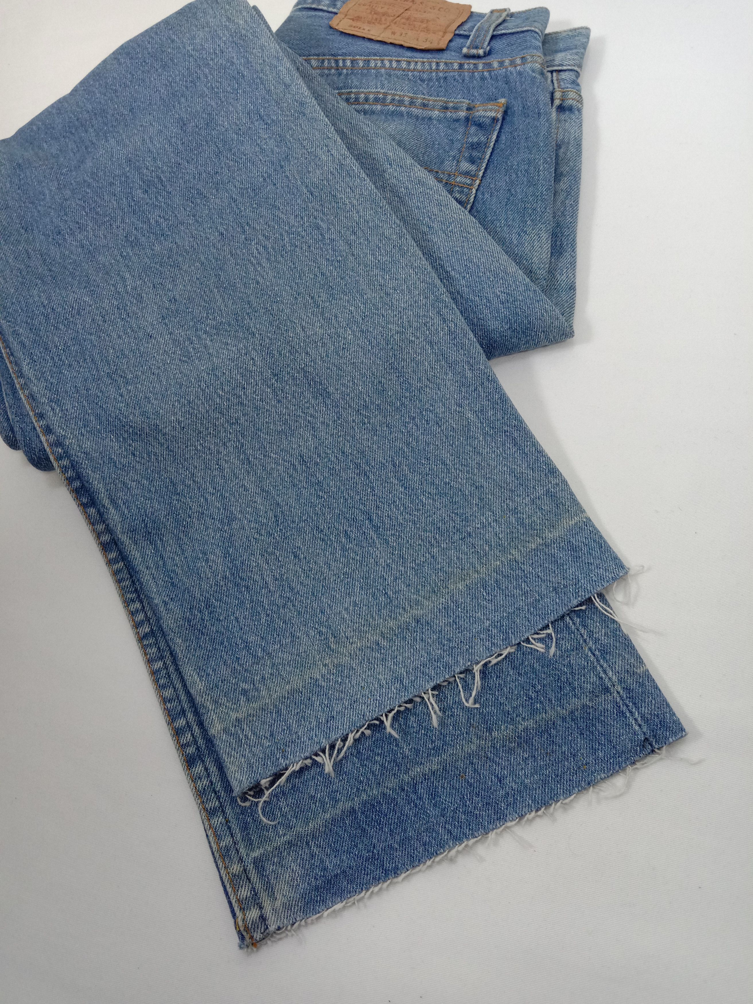 Levi's Vintage Levi's 501 Jeans Blue Wash Buttons Fly Denim Size 29" - 13 Thumbnail