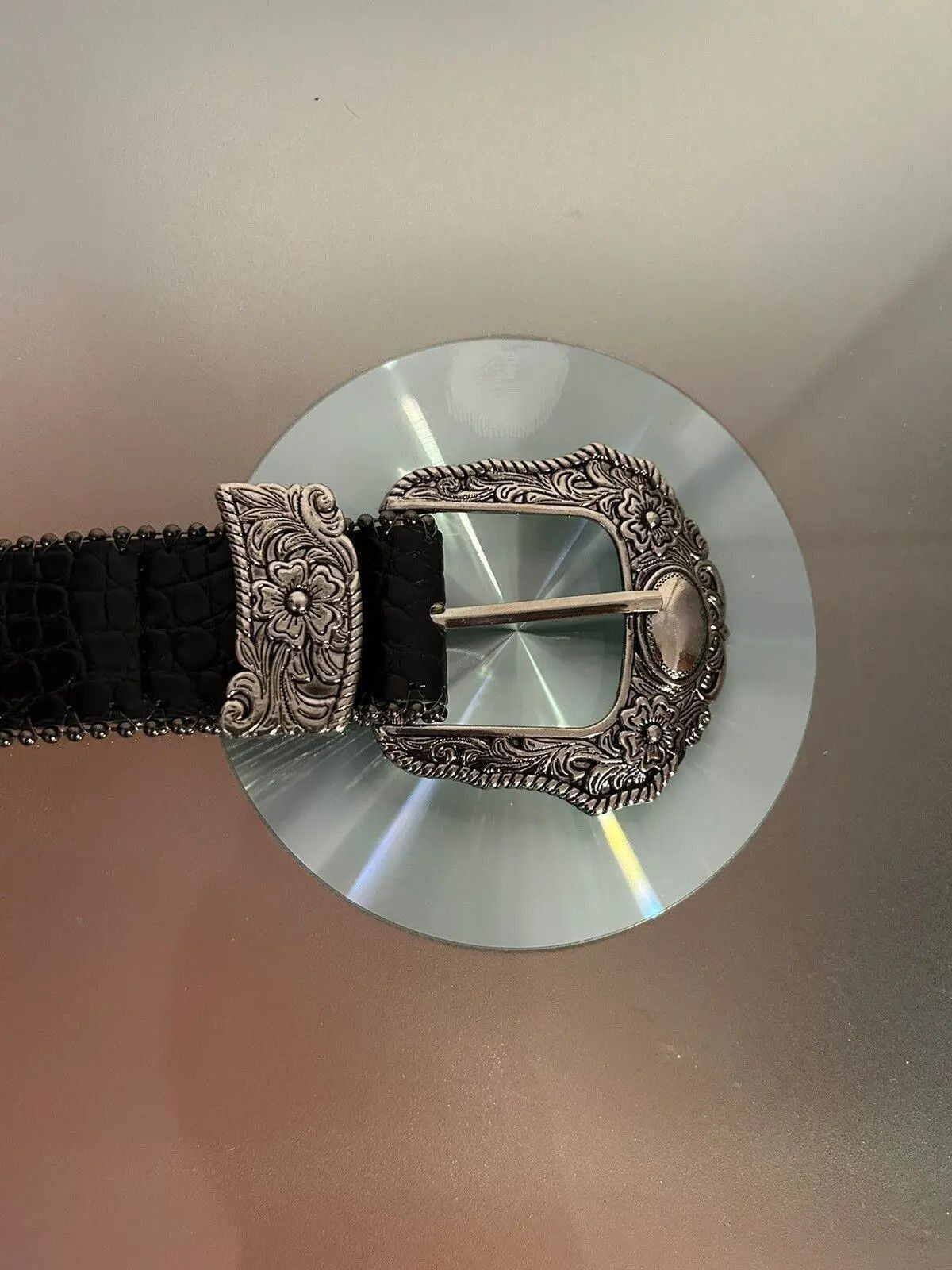 Japanese Brand Y2K Gothic Buckle Belt Size 30 - 5 Thumbnail