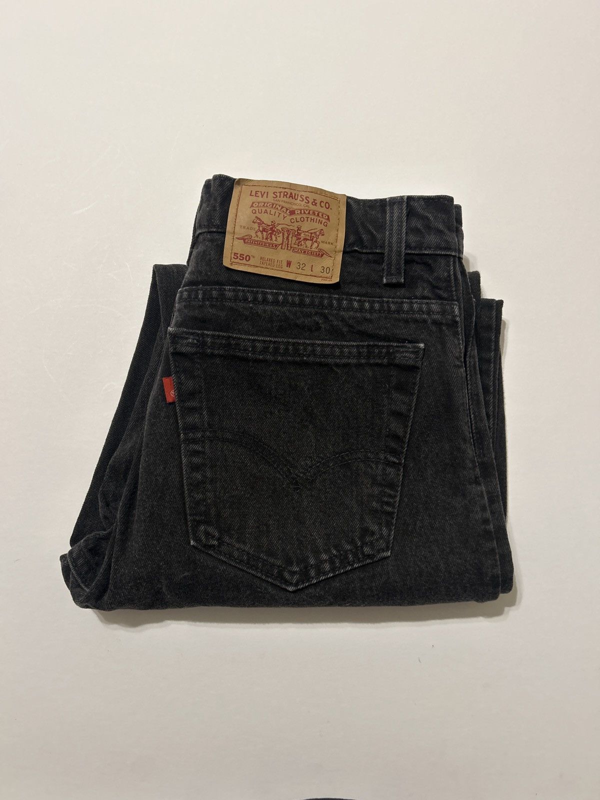 Vintage 90's Black Levi's 550 Denim Jeans