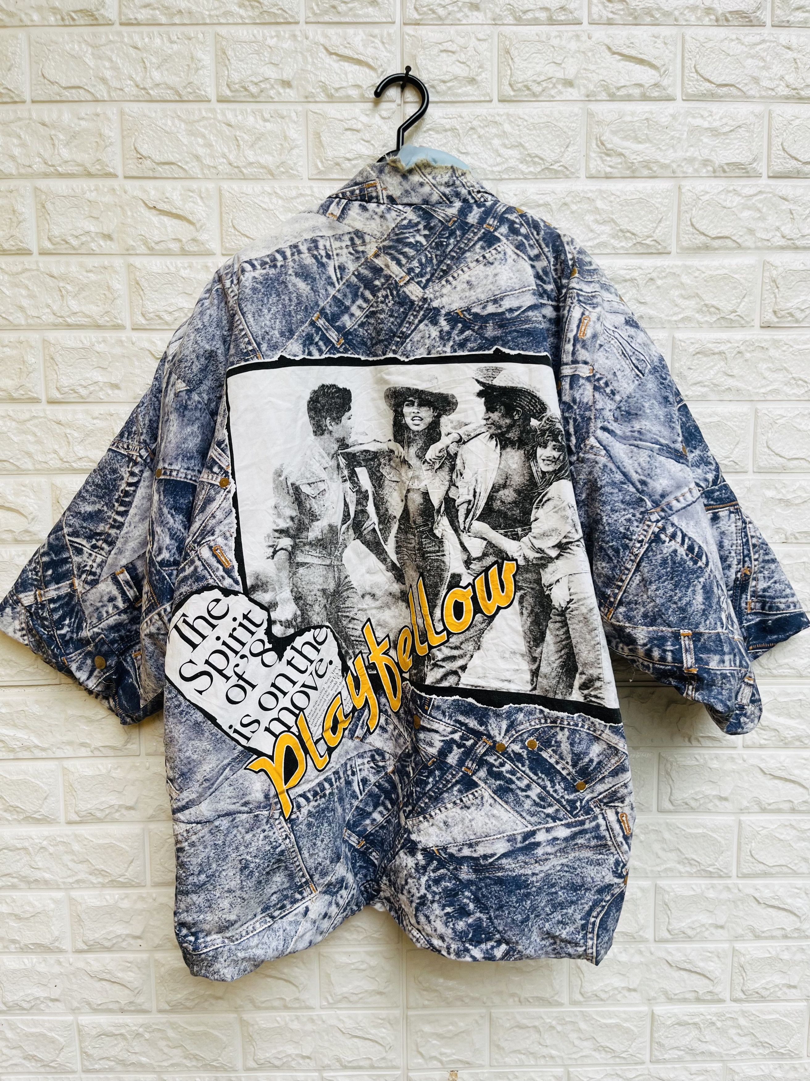 image of Vintage Play Fellow Japanese Designer Fashion Style Kimono, Men's (Size Large)