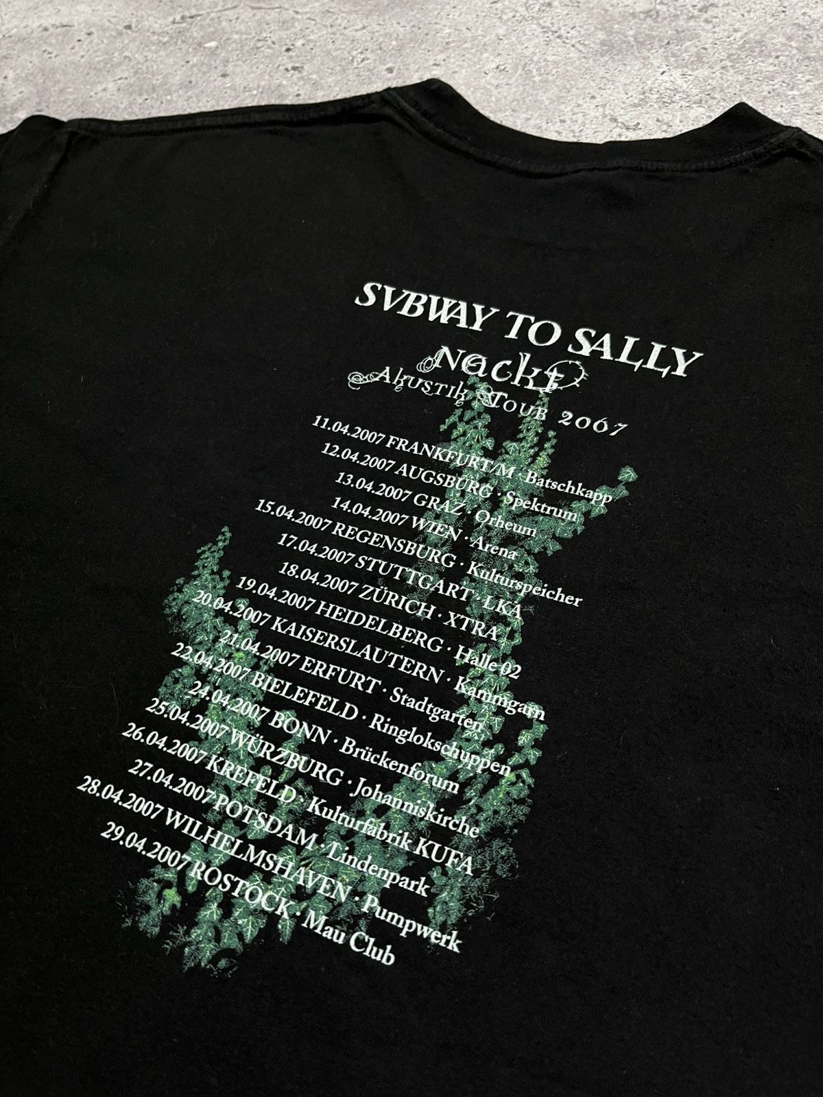 Band Tees Vintage SUBWAY To SALLY 2007 Band Tour black T-shirt Size US XL / EU 56 / 4 - 8 Thumbnail