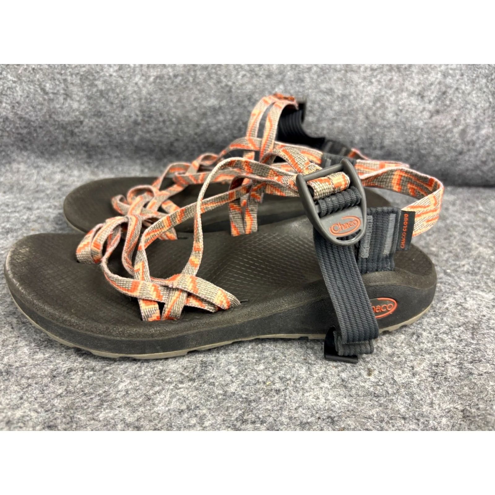 Chaco Chaco Z Cloud Sandals Women’s 9 Strappy Toe Orange Gray Hiking JCH108010 Size US 9 / IT 39 - 4 Thumbnail