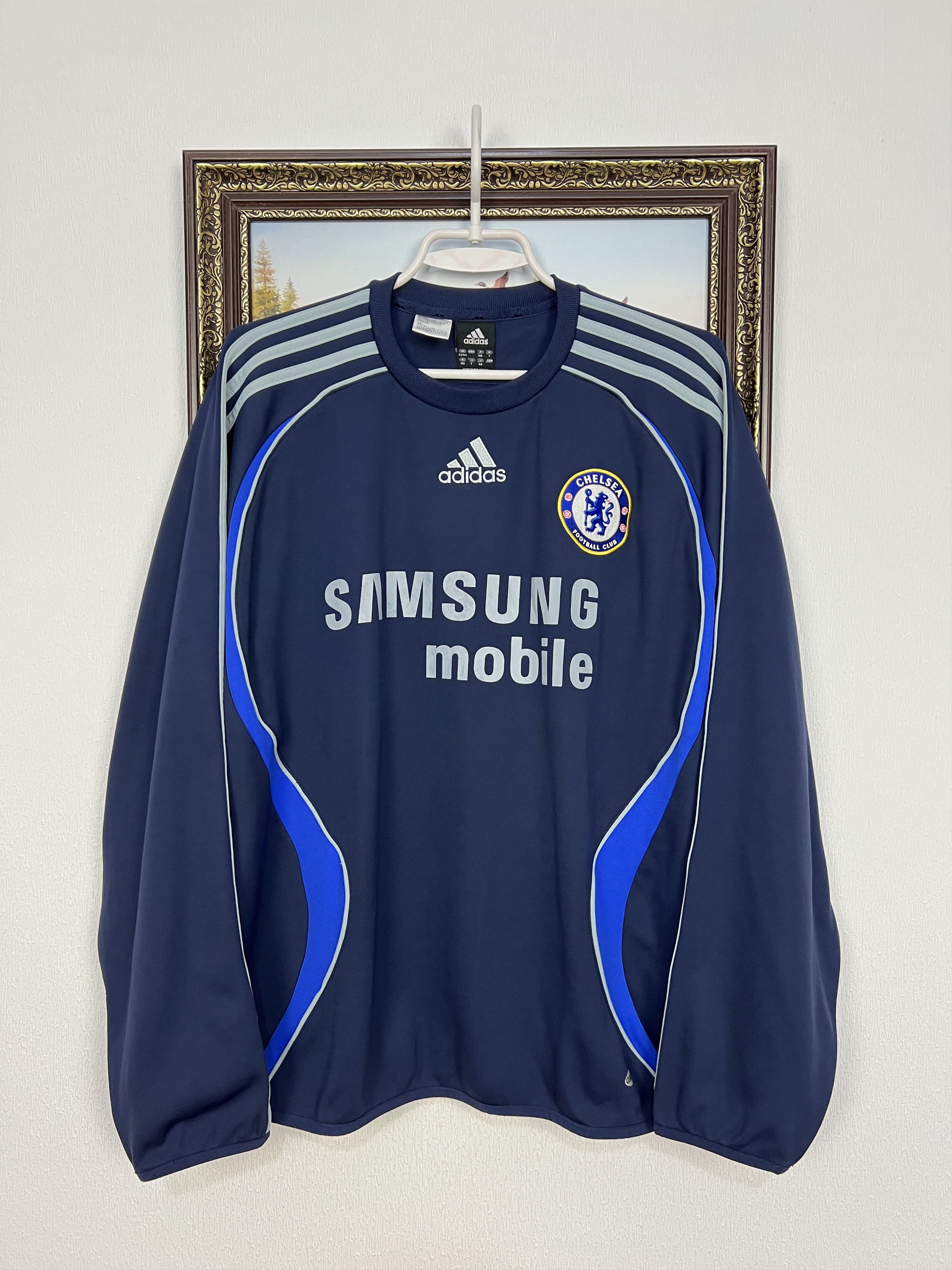 Adidas Vintage Adidas Chelsea Football Sweatshirt Soccer Size US L / EU 52-54 / 3 - 1 Thumbnail