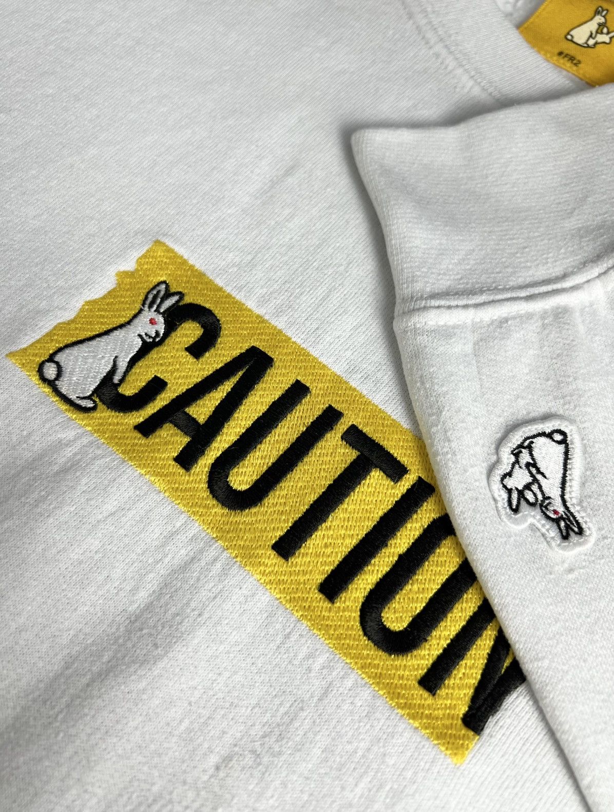 FR2 Fucking Rabbit “CAUTION” Sweatshirt Size US XL / EU 56 / 4 - 5 Thumbnail