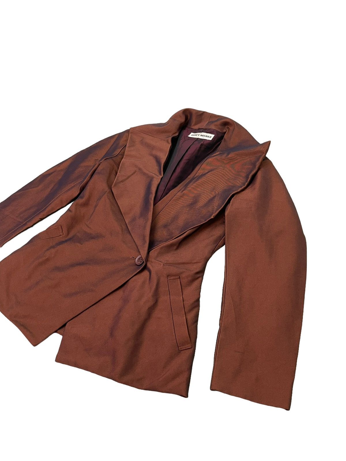 Issey Miyake Vtg Issey Miyake Stretchable Blazer Coat 5🟩6 Size M / US 6-8 / IT 42-44 - 3 Thumbnail