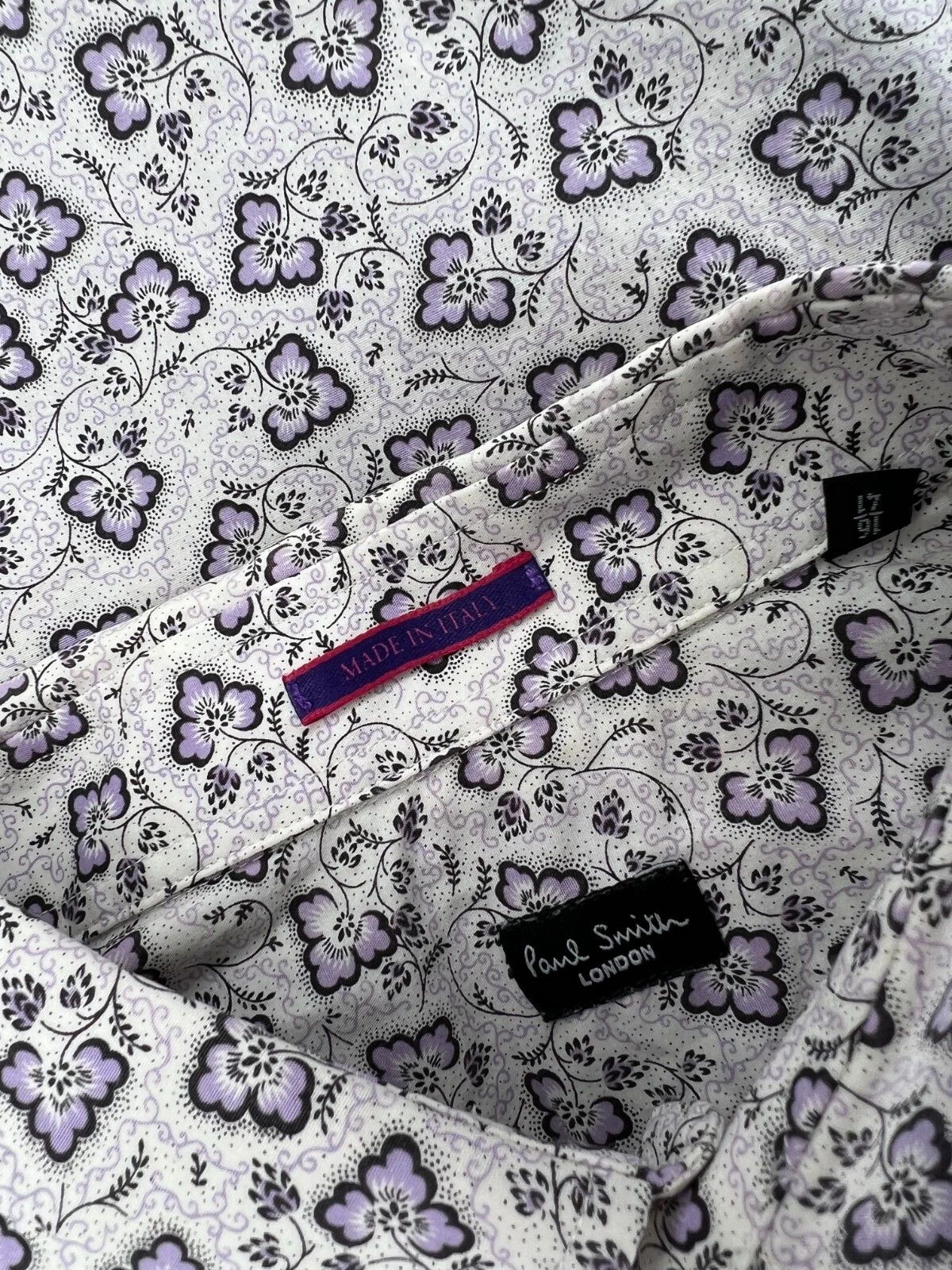 Paul Smith Paul Smith London Men Floral Pattern Long Sleeve Shirt Size US M / EU 48-50 / 2 - 11 Thumbnail