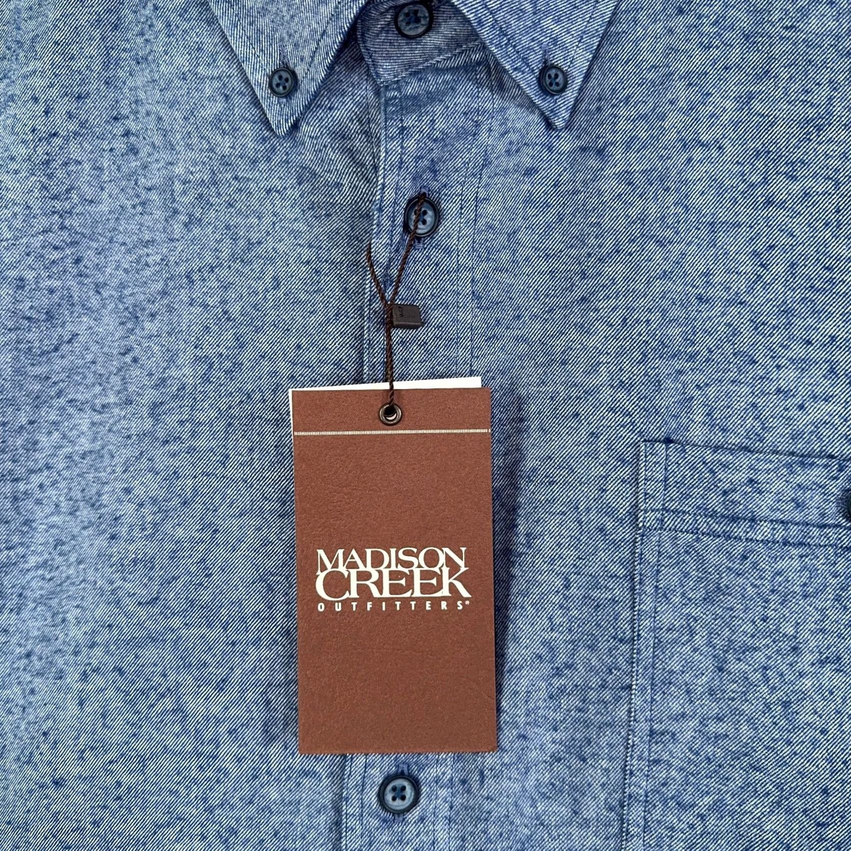 Madison Madison Creek Flannel Shirt Mens 2XL Cotton Wool Blue Button Up Outdoor Turkey Shirt Shirt Button-Up Casual Mens 2XL Blue Flannel Madison Creek Size US XXL / EU 58 / 5 - 4 Thumbnail