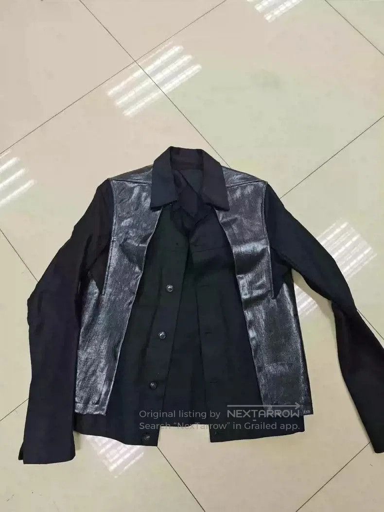 Rick Owens RICK OWENS SS'19 “BABEL” WAXED JACKET/LOOK 15 | Grailed