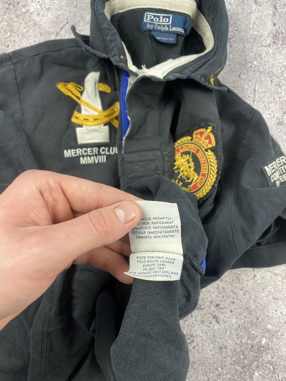 Polo Ralph Lauren × Ralph Lauren × Vintage VINTAGE RALPH LAUREN FADED Y2K POLO MERCER CLUB 90s Size US XL / EU 56 / 4 - 8 Thumbnail