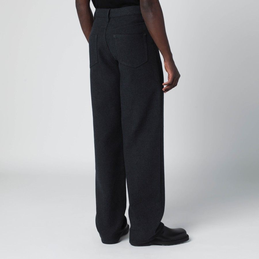Dries Van Noten o1d2blof0226 Straight Leg Jeans in Dark Grey Size US 34 / EU 50 - 4 Thumbnail