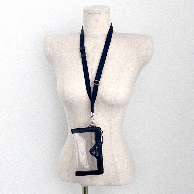 Prada Prada PVC Transparent Card Wallet Neck Strap Size ONE SIZE - 7 Thumbnail