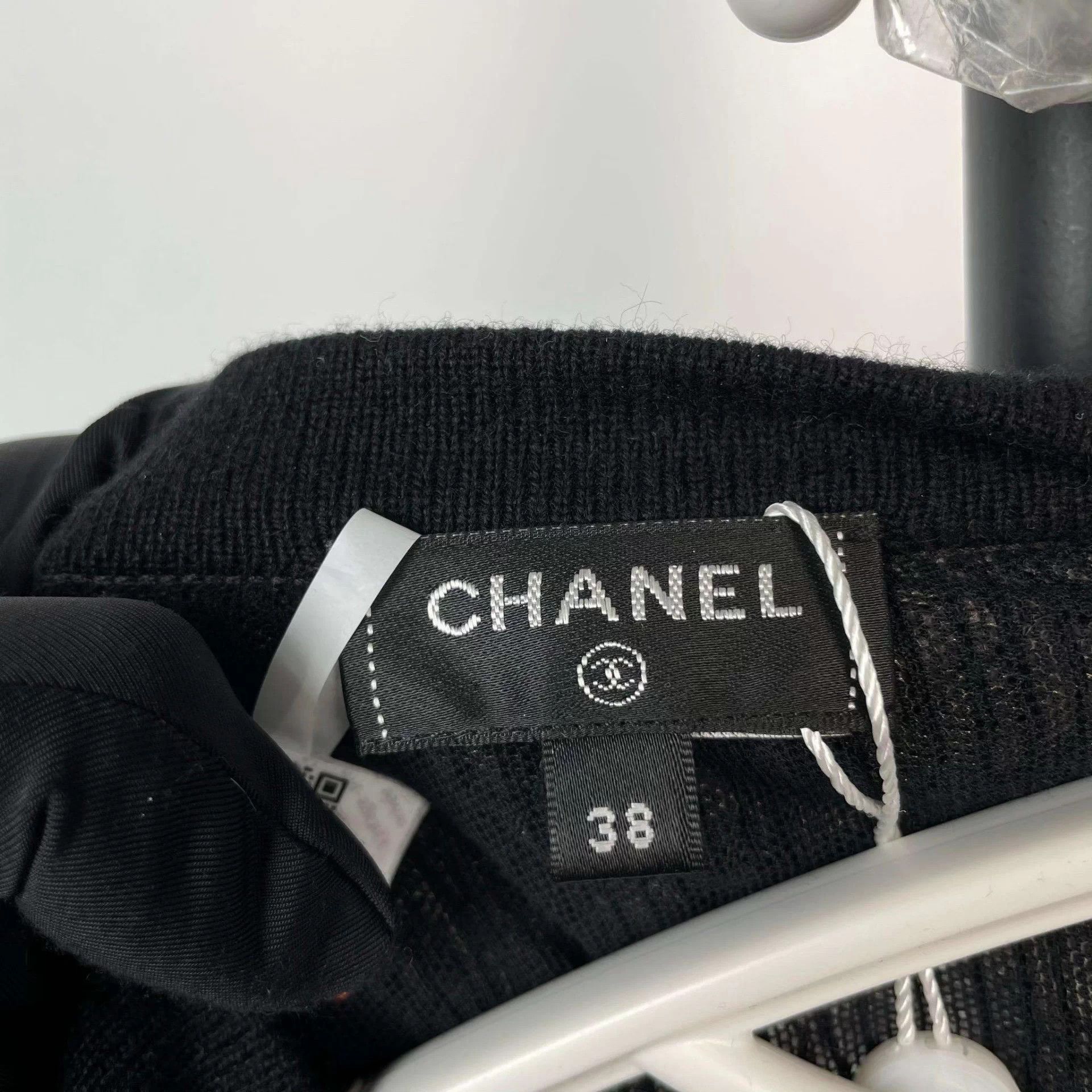 Chanel Chanel Sequin Crystal Longline Black Vest EU38 SS22 Size S / US 4 / IT 40 - 6 Thumbnail