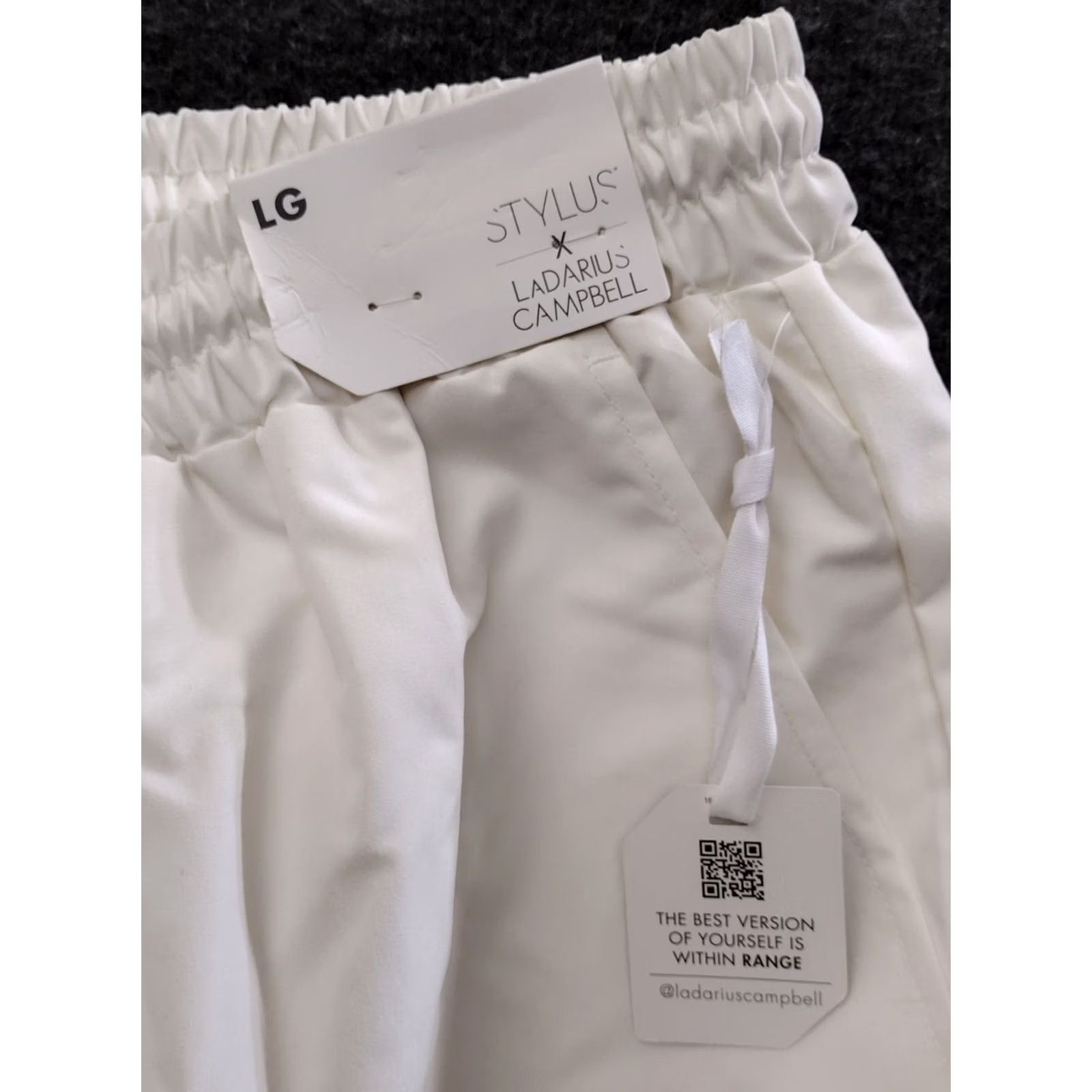 Vintage Stylus Ladarius Campbell Cargo Pants Men Adjustable Stretch Ivory Size L Size US 33 - 6 Thumbnail