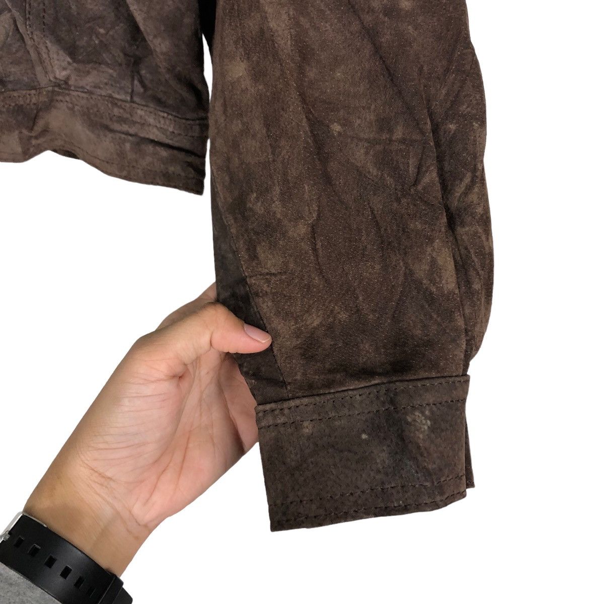 Japanese Brand 🔥Vintage Biker Fly Leather Jacket Sunvalley Japan Made Size US M / EU 48-50 / 2 - 15 Thumbnail