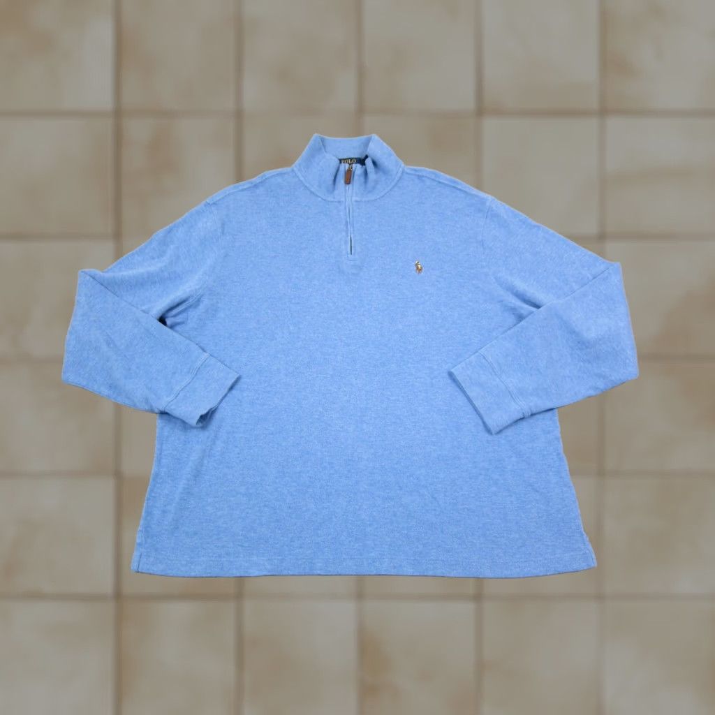 Polo Ralph Lauren Polo Ralph Lauren Sweatshirt Mens XL Blue Flesh Pony Estate Rib Soft 90s Size US XL / EU 56 / 4 - 1 Thumbnail
