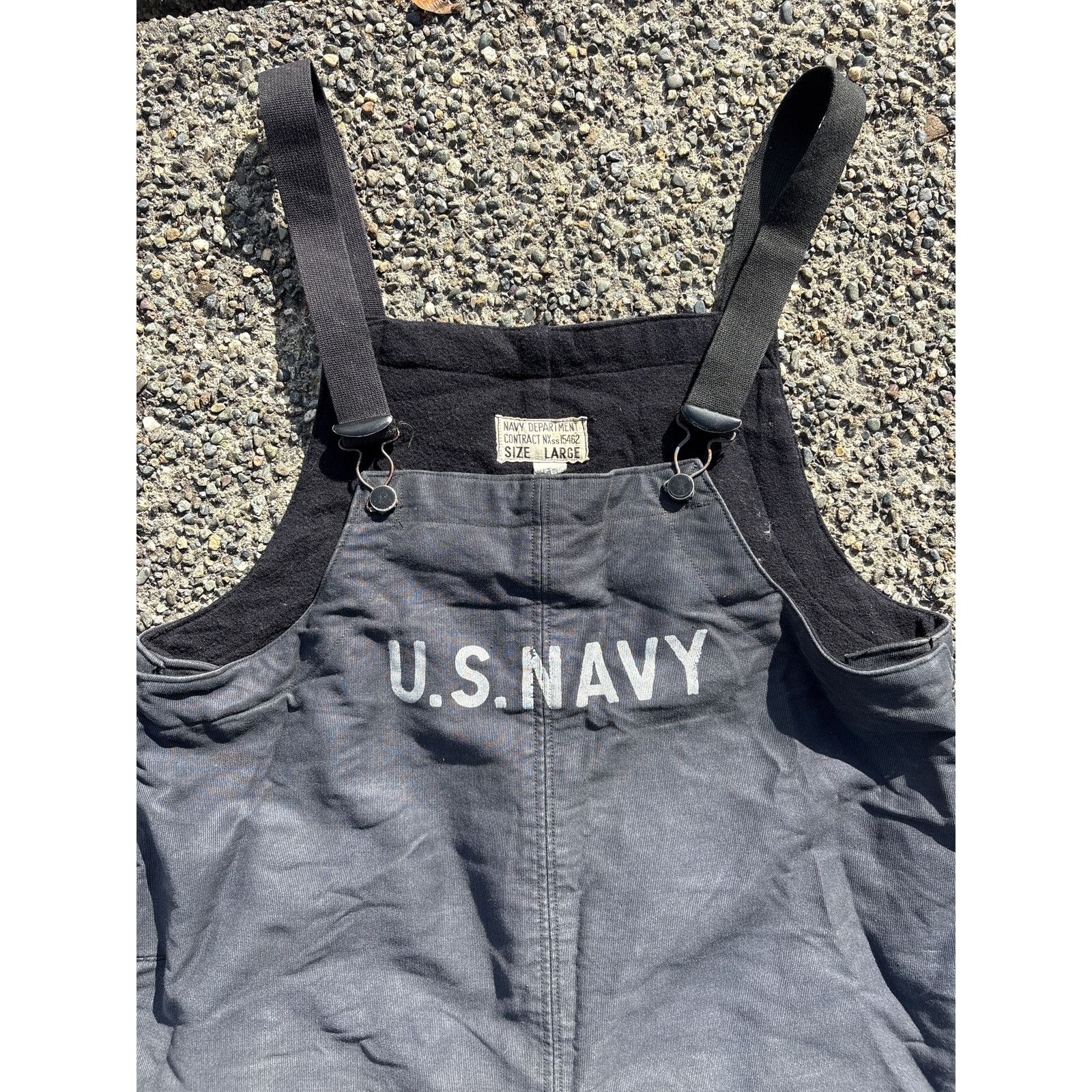 WWII 40s US NAVY DECK OVERALL 米軍実物 40s「US Navy」Deck overalls｜1940年代「アメリカ海軍」デッキ