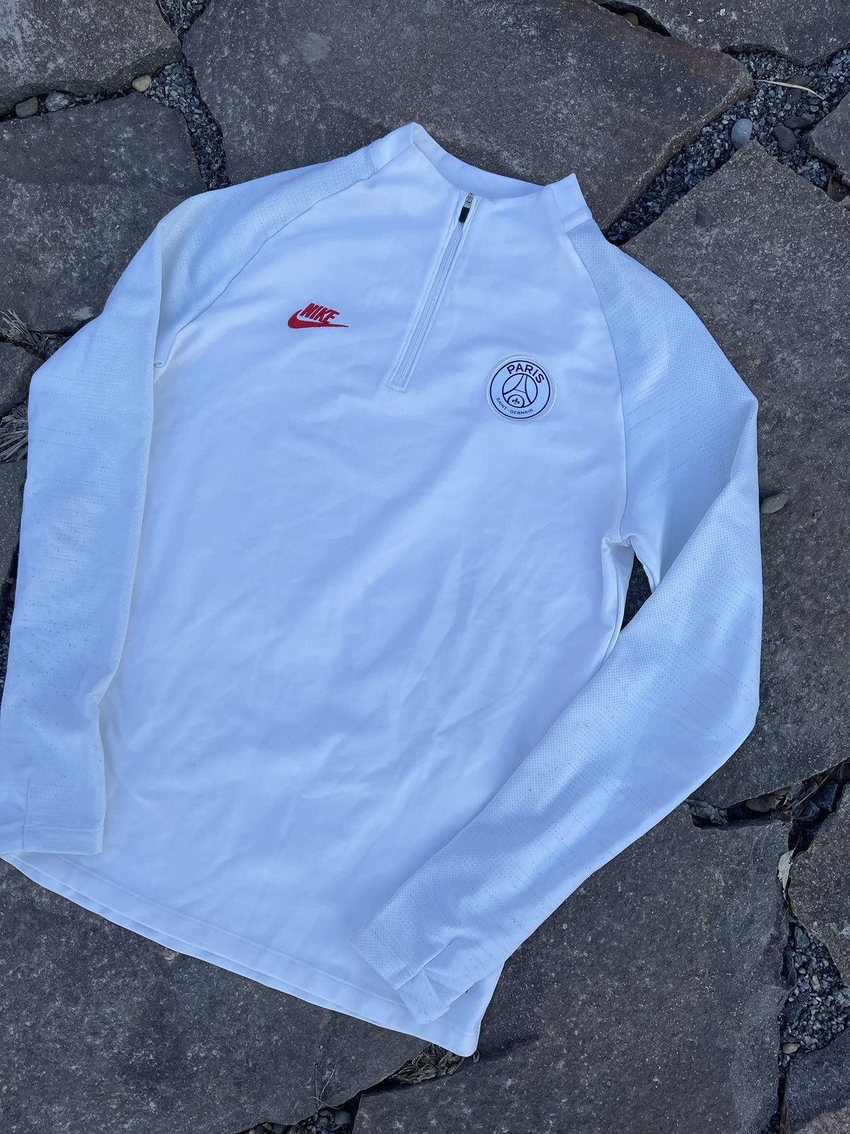 Nike 2019 Nike PSG drill white zip Long sleeve jersey Size US S / EU 44-46 / 1 - 3 Thumbnail