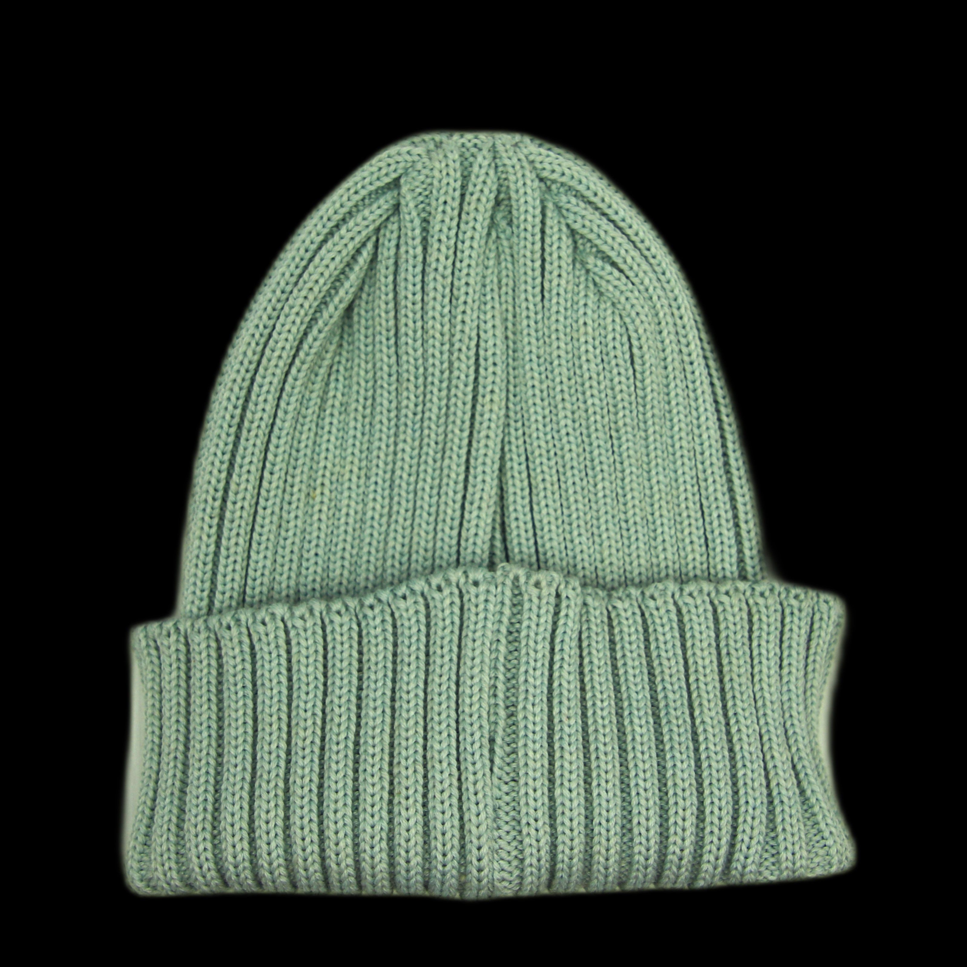 Dime Defect Mixed tissue Dime Rib Beanie 50% merino Wool Blue Size ONE SIZE - 2 Thumbnail