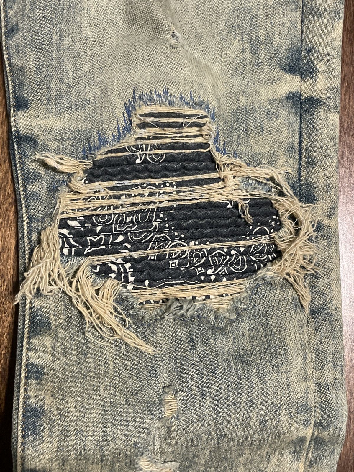 Amiri Original Amiri Mx1 Blue Bandana Size US 30 / EU 46 - 3 Thumbnail
