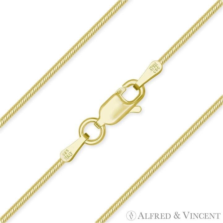 Other 1mm Thin Snake Link Chain Necklace in 14k Yellow Gold-Plated Size ONE SIZE - 1 Thumbnail