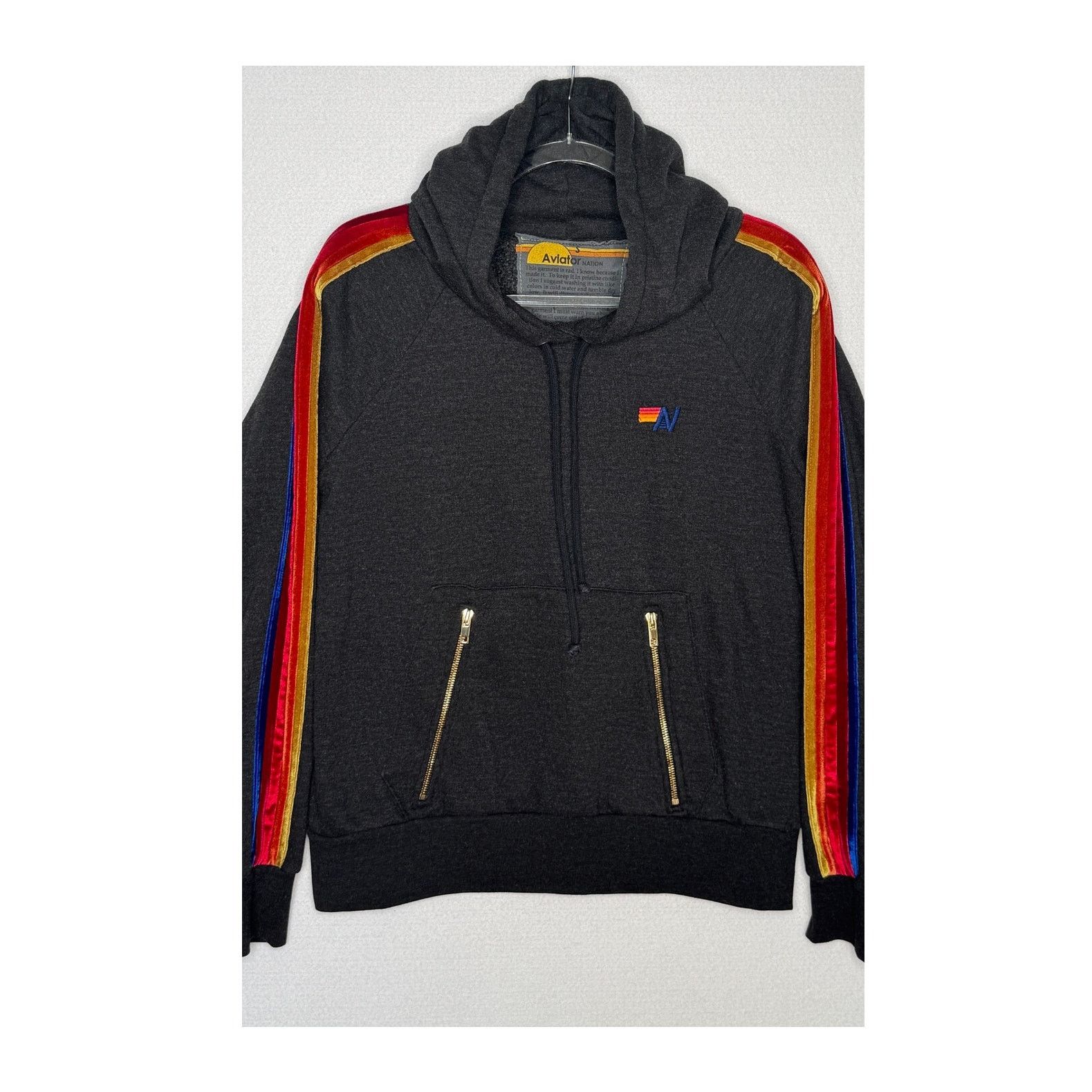 Aviator Nation 2010s Aviator Nation Rainbow Stripe Hoodie Jogger Set S/L Size S / US 4 / IT 40 - 18 Thumbnail