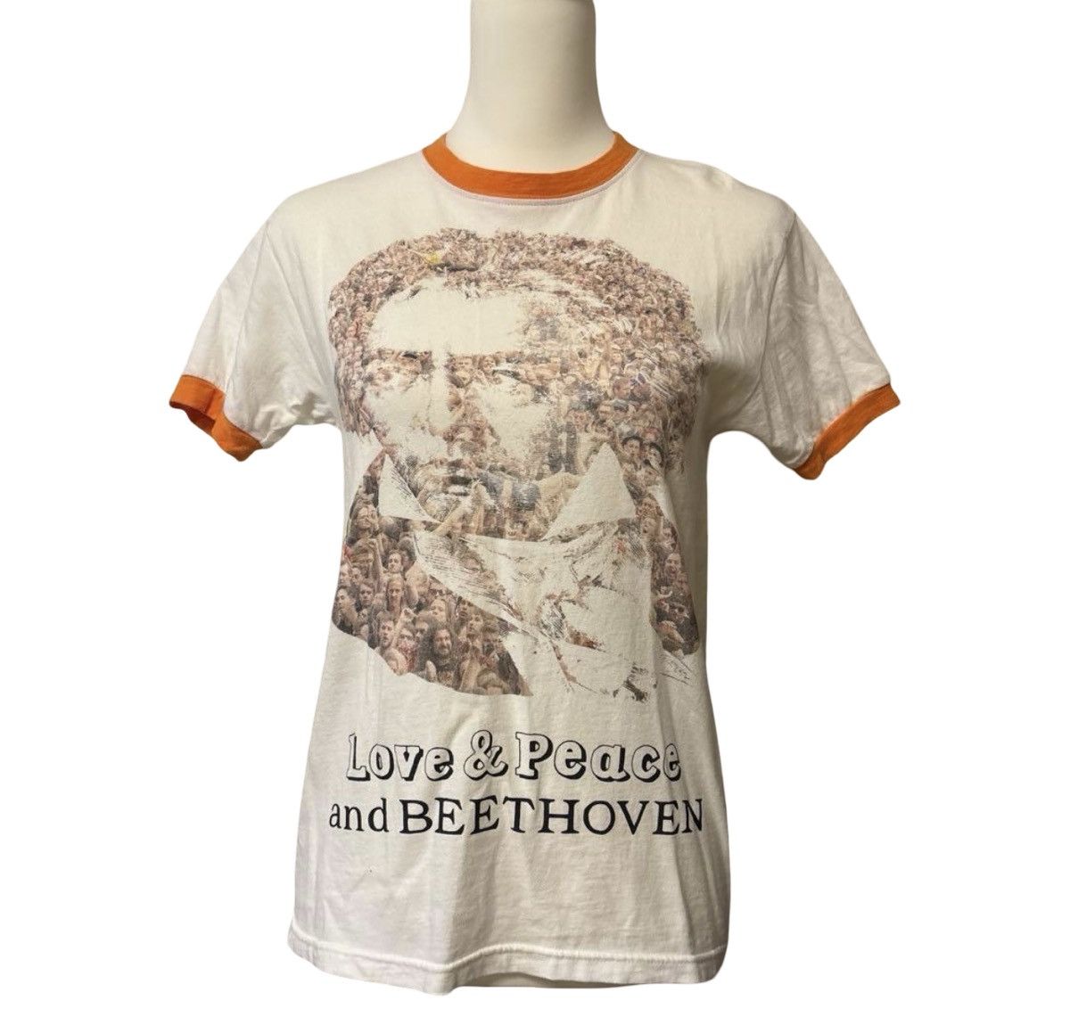 Kapital KAPITAL "Love & Peace and BEETHOVEN" Ringer Tee Size US S / EU 44-46 / 1 - 1 Thumbnail