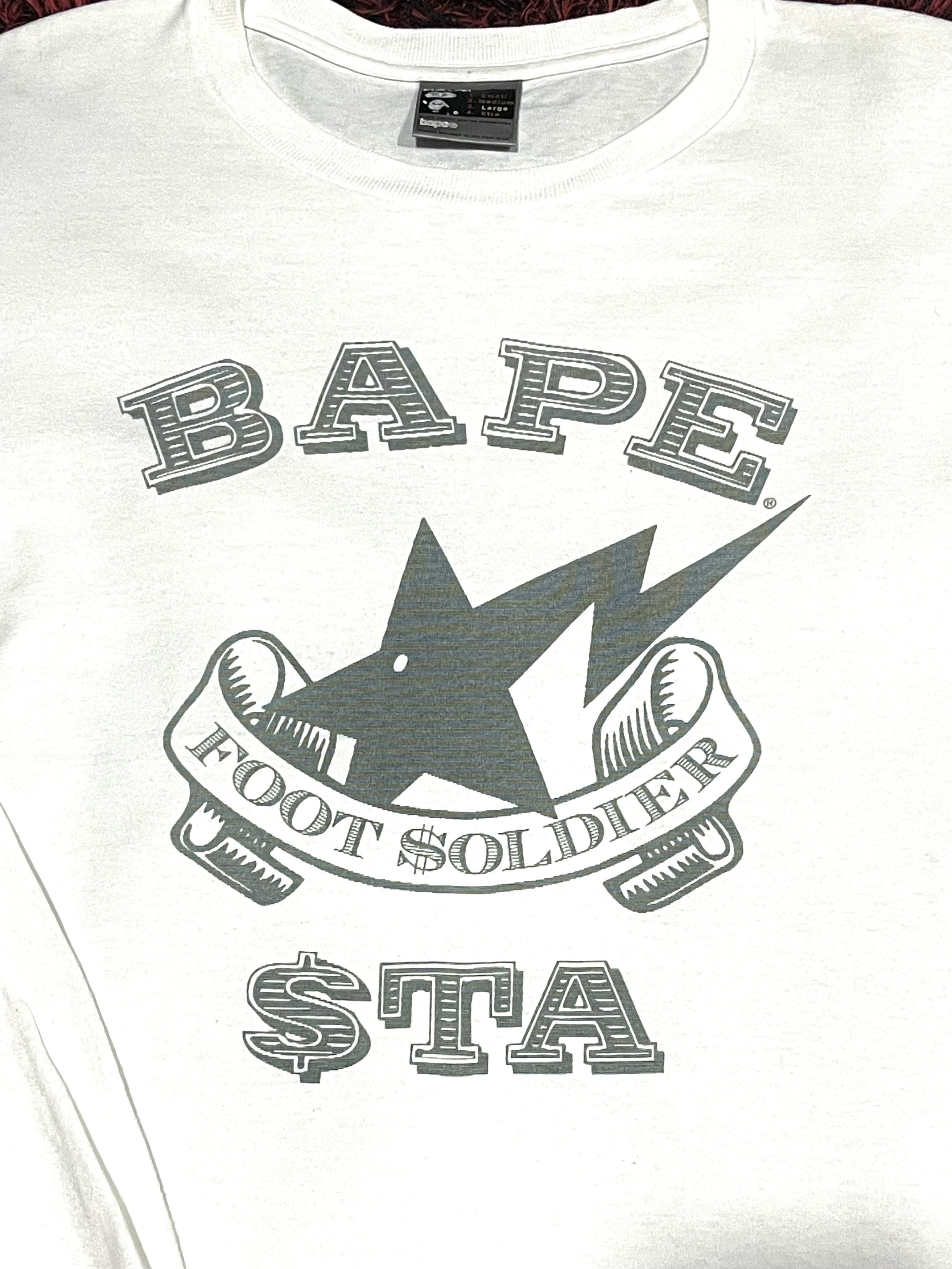 Bape BAPESTA Foot Soldier LS Shirt Size US L / EU 52-54 / 3 - 3 Thumbnail