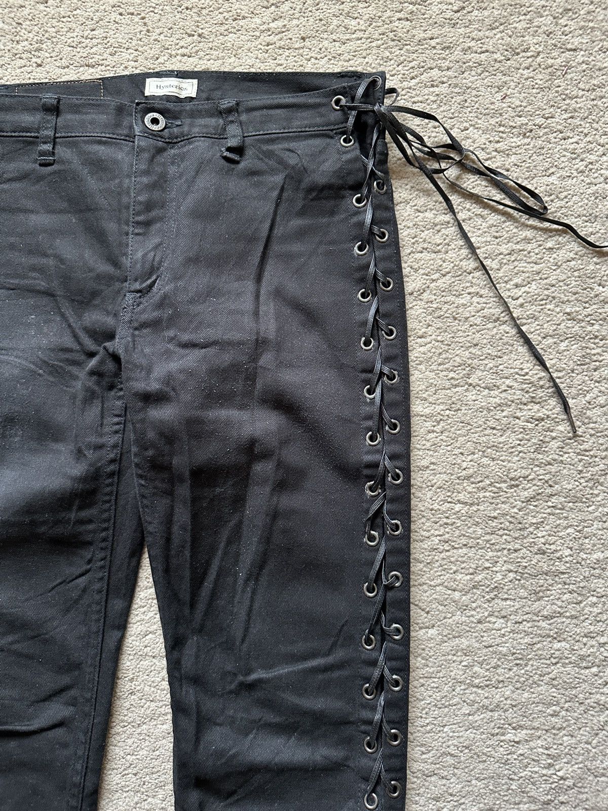 Hysteric Glamour 1990s Hysteric Glamour Side Lace Jeans corset jeans Size US 29 - 5 Thumbnail