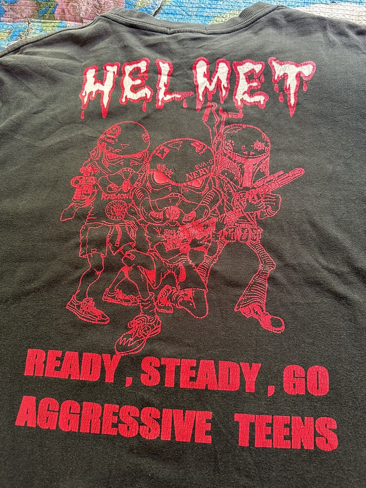 Band Tees Vtg 90’s HELMET Meantime tour Sunfaded Tee M Size US M / EU 48-50 / 2 - 2 Thumbnail