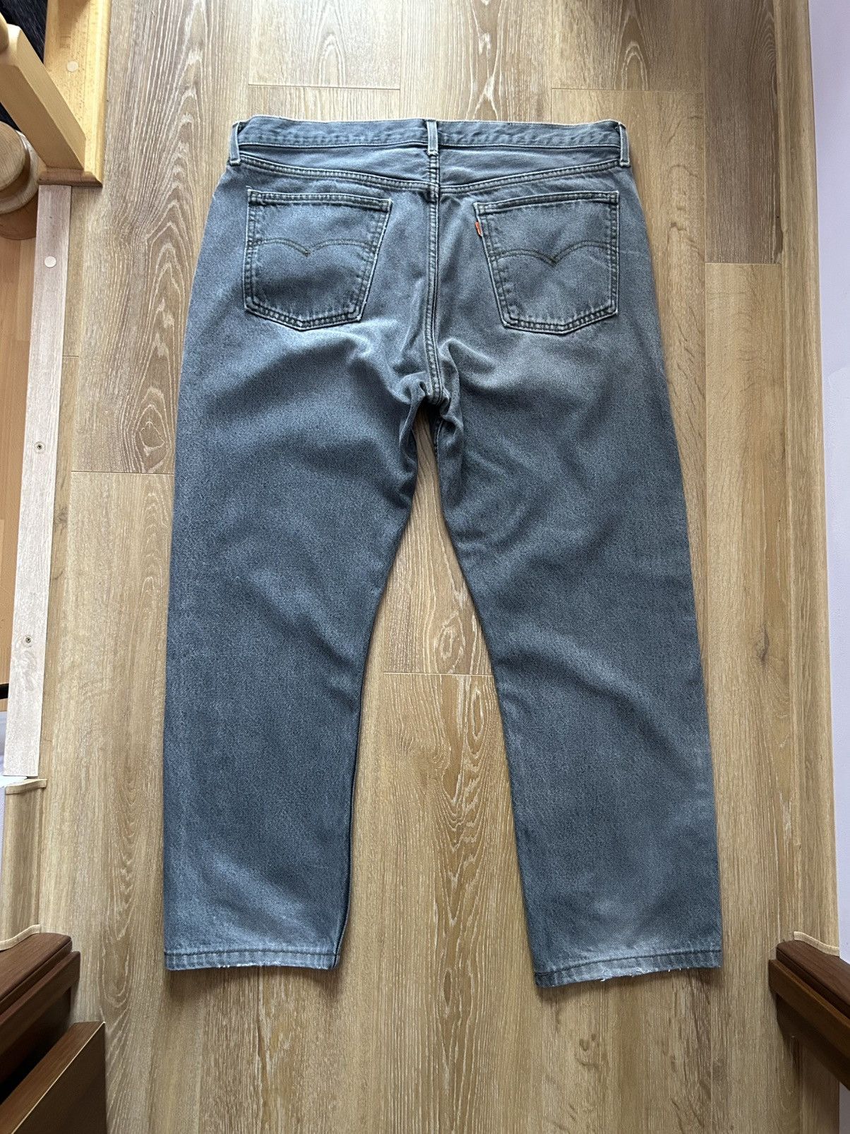Levi's × Levi's Vintage Clothing × Vintage 🔥VINTAGE BAGGY LEVIS 615 ASH GRAY DENIM JEANS 1997🔥 Size US 38 / EU 54 - 2 Thumbnail