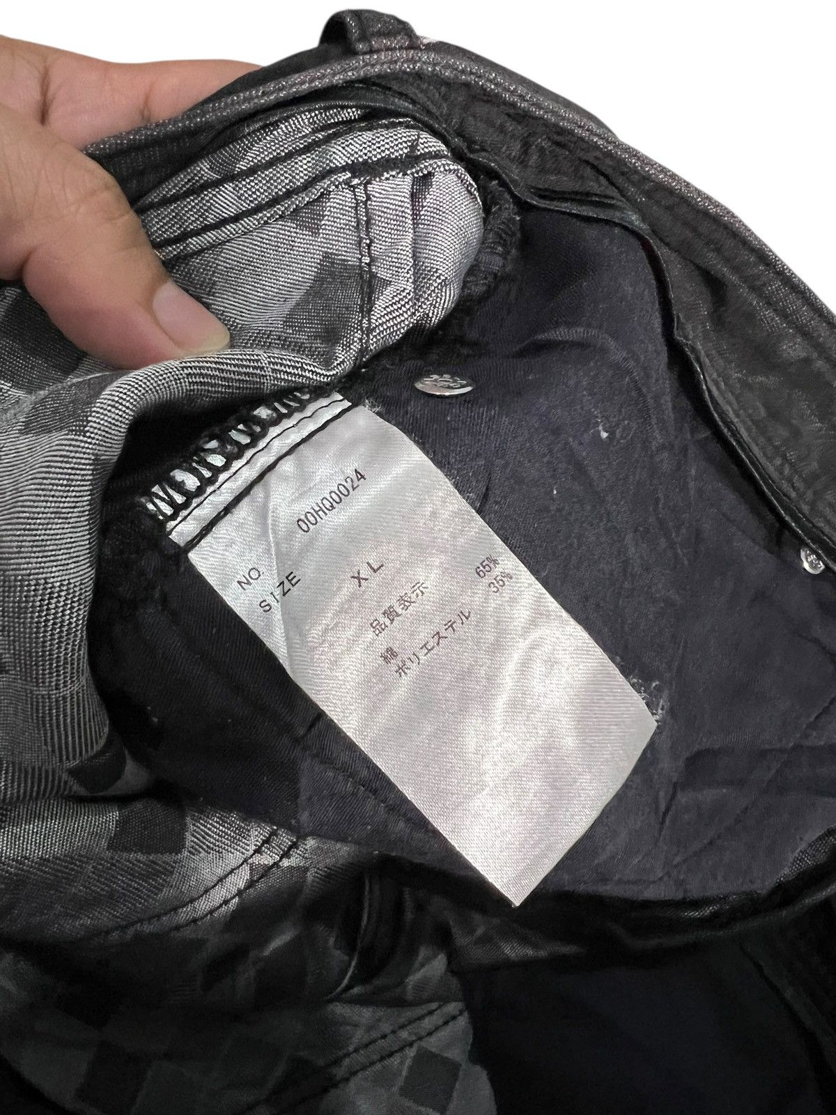 semanticdesign Semantic Design Black Punk Denim Pants Size US 33 - 15 Thumbnail