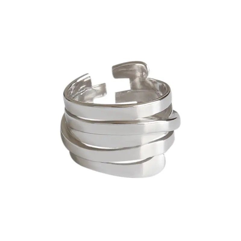 Jewelry × Vintage Geometric Multilayer Winding ring Size ONE SIZE - 2 Thumbnail