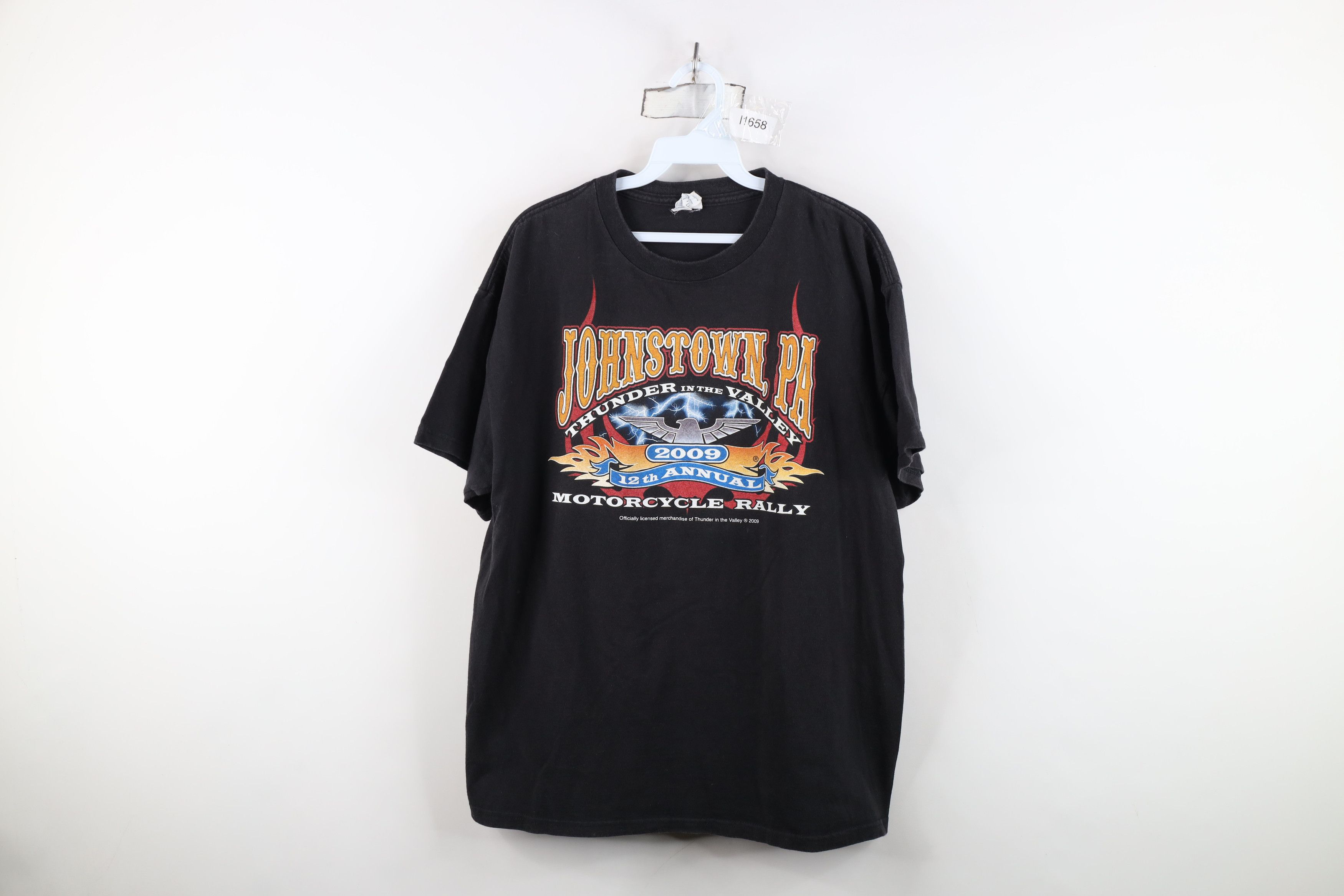 Vintage Vintage Y2K Johnstown Motorcycle Rally Fire Tribal T-Shirt Size US L / EU 52-54 / 3 - 1 Thumbnail