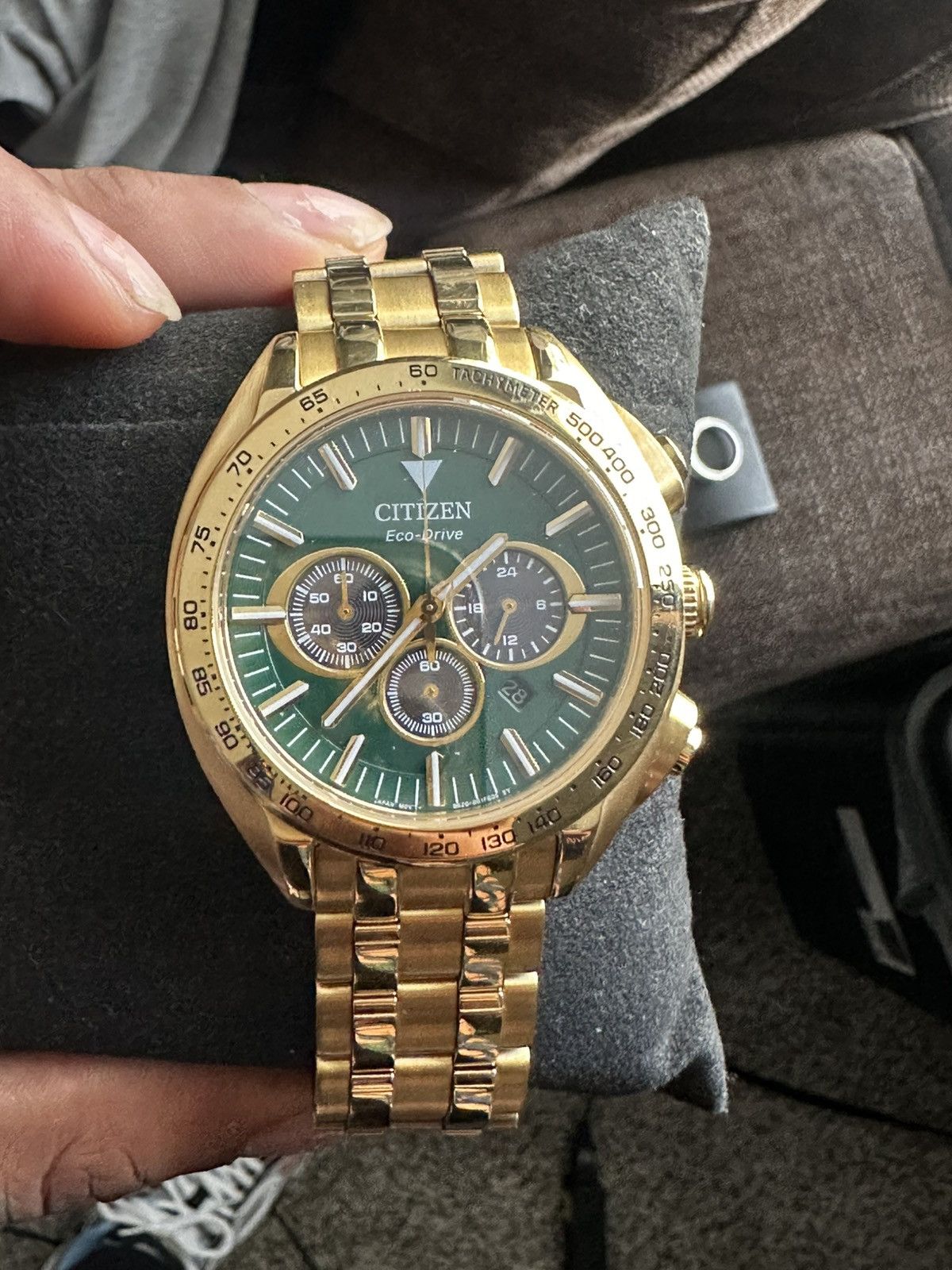 Citizen Citizen gold watch green face Size ONE SIZE - 1 Thumbnail