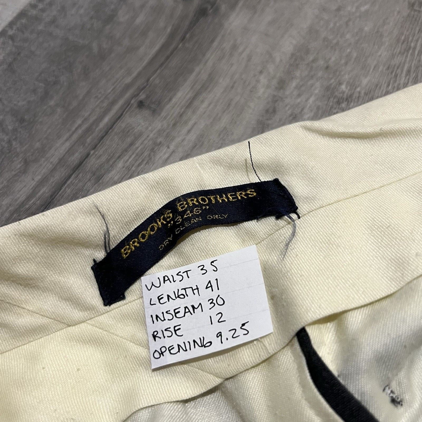 Brooks Brothers VTG Brooks Brothers 346 Trouser Pants Sharkskin Dress Pants Size US 35 - 7 Thumbnail